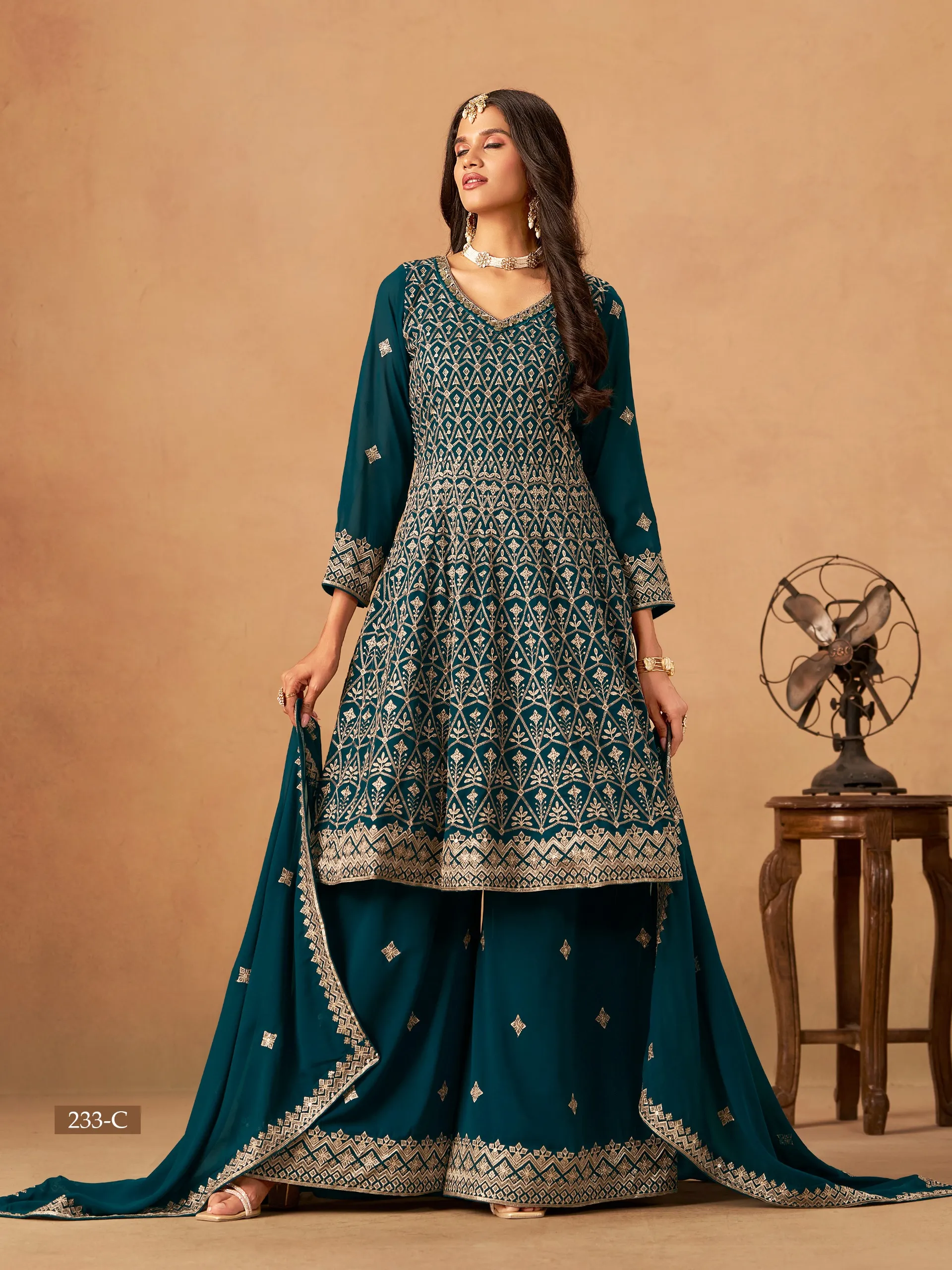 Wedding Wear Premium Plazzo Suit Set