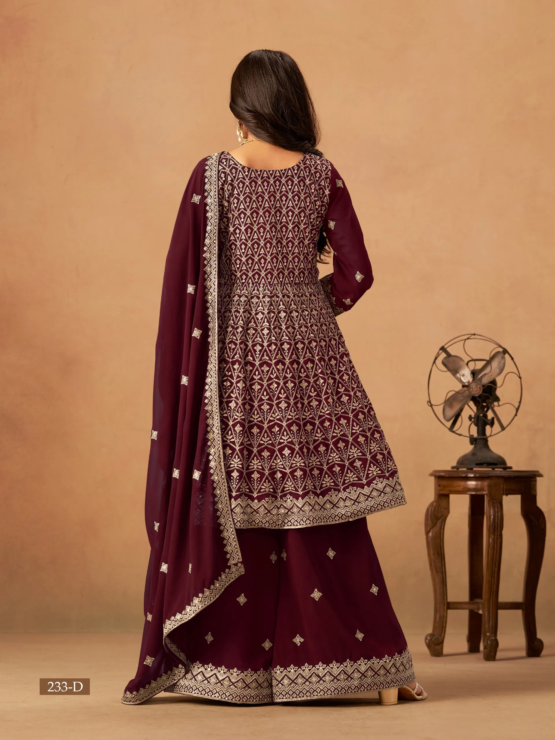 Wedding Wear Premium Plazzo Suit Set