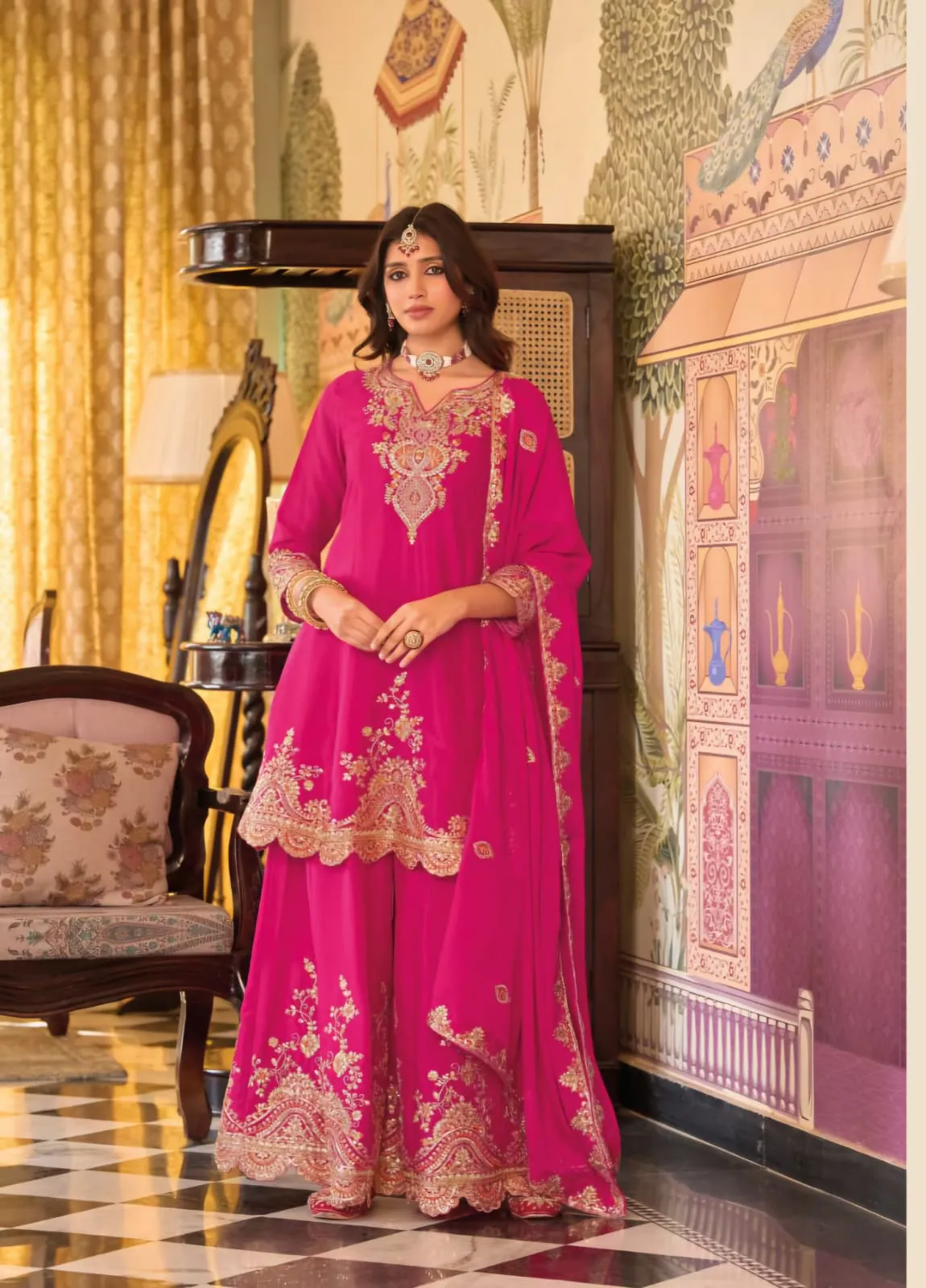 Wedding Wear Sharara Salwar Suit