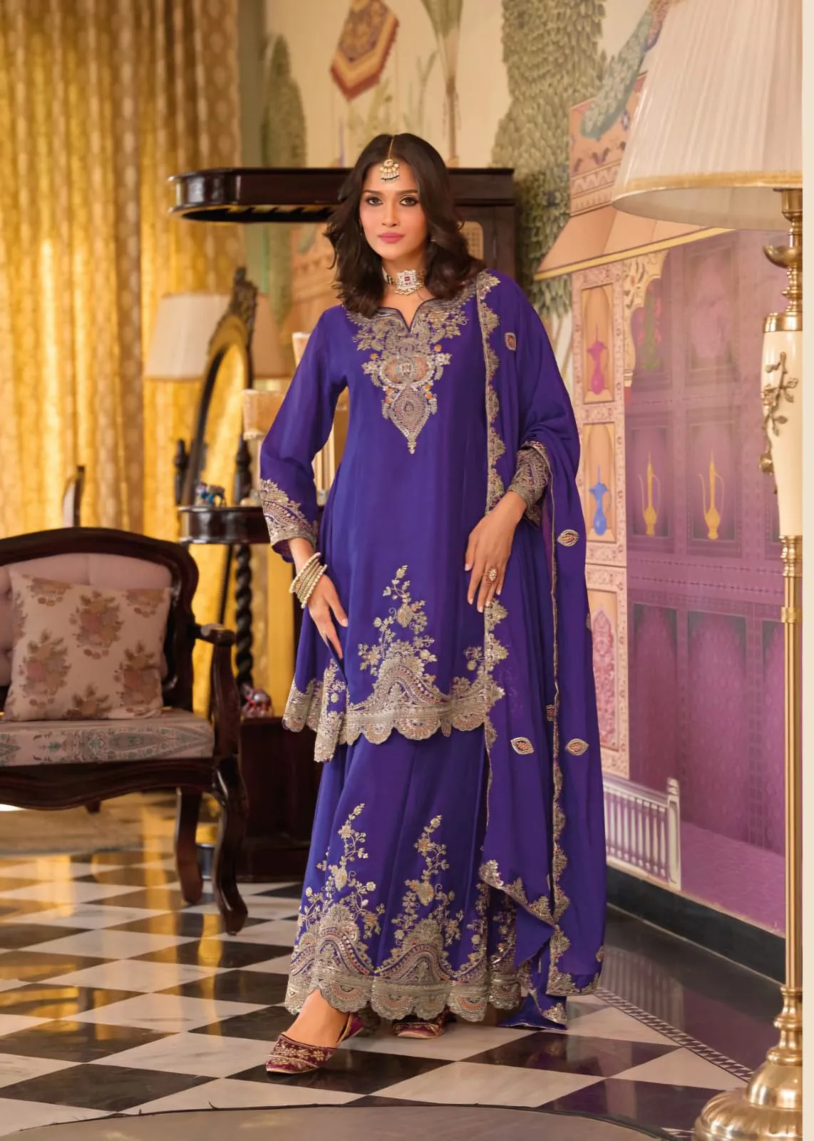 Wedding Wear Sharara Salwar Suit