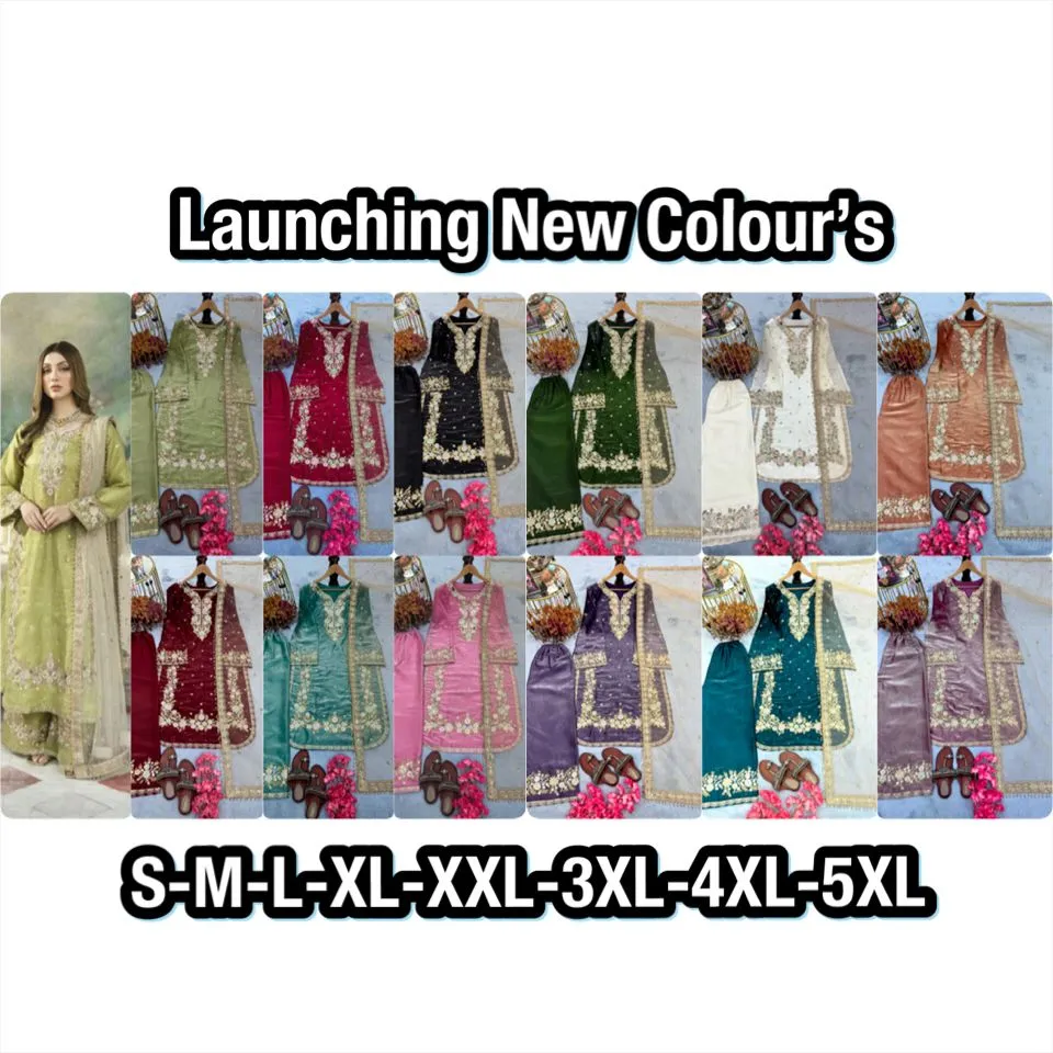 Big Size Pakistani Salwar Suit Stitched