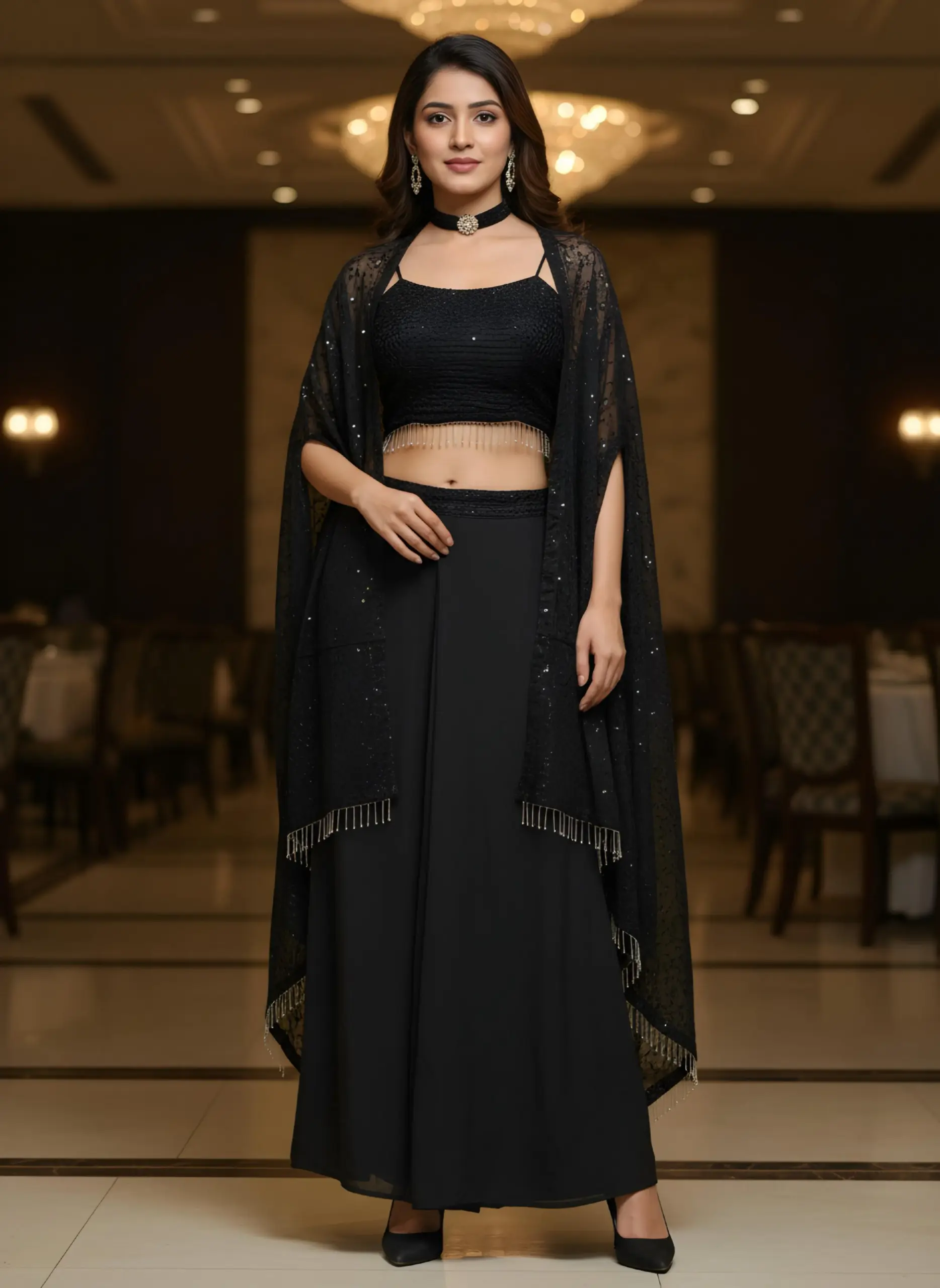 Bollywood Inspired Indo Western With Shrug