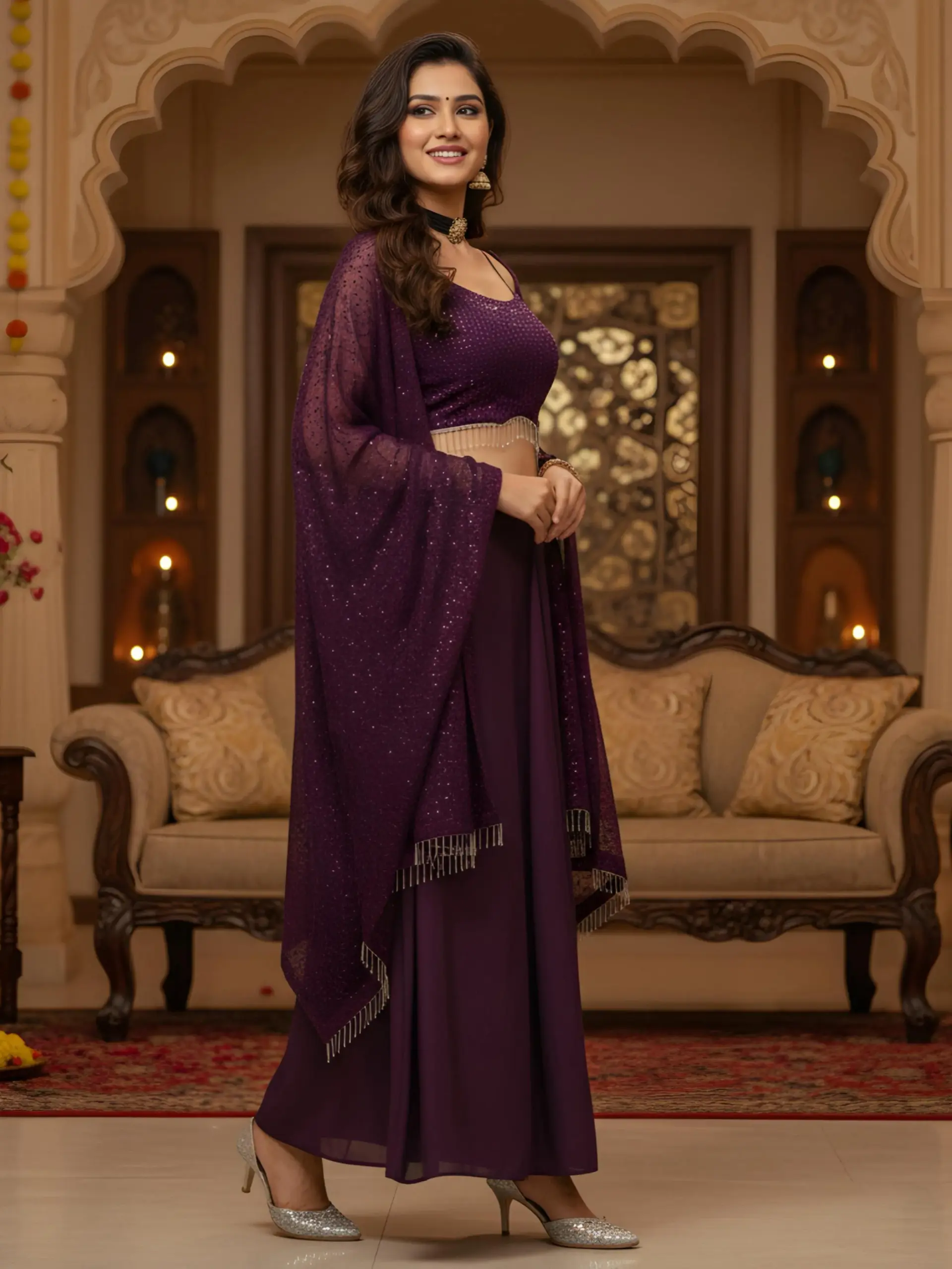 Bollywood Inspired Indo Western With Shrug