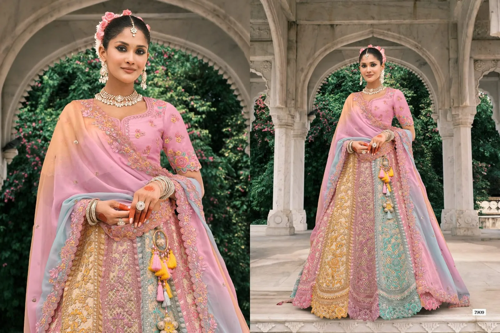 Bridal Lehenga Choli Design In Silk 2025