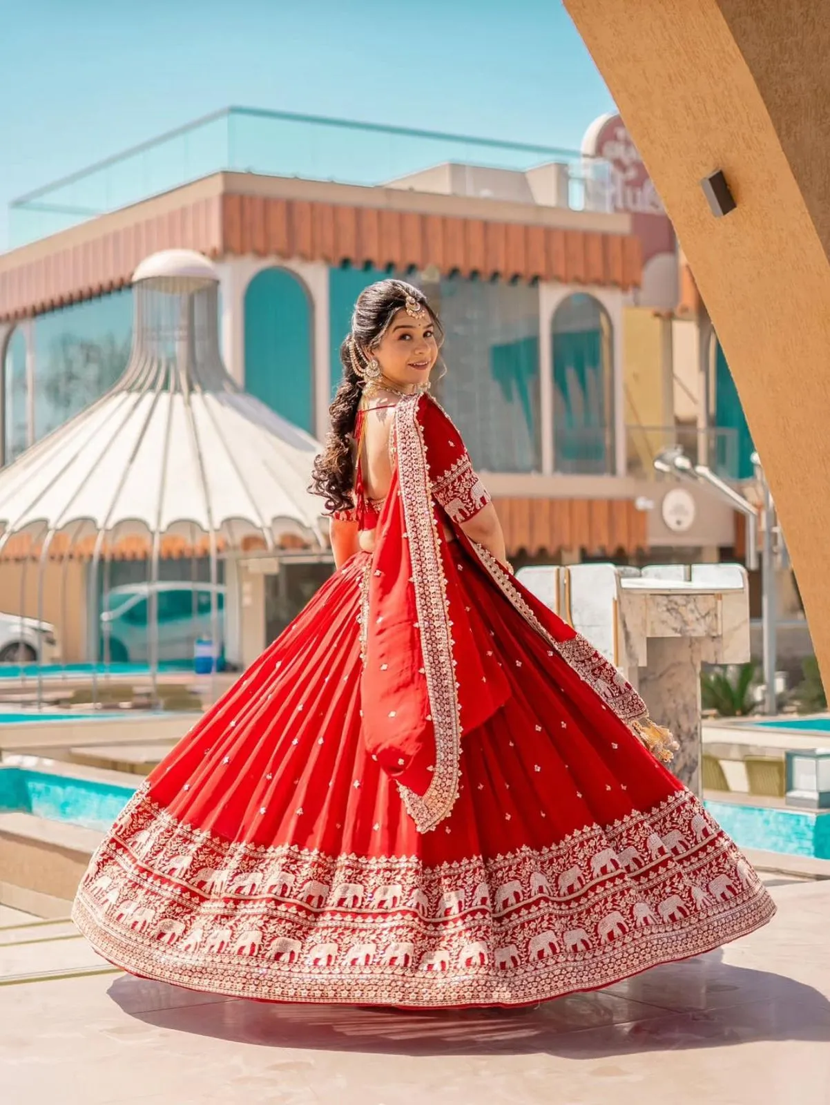 Buy Red Embroidery Lehenga Choli
