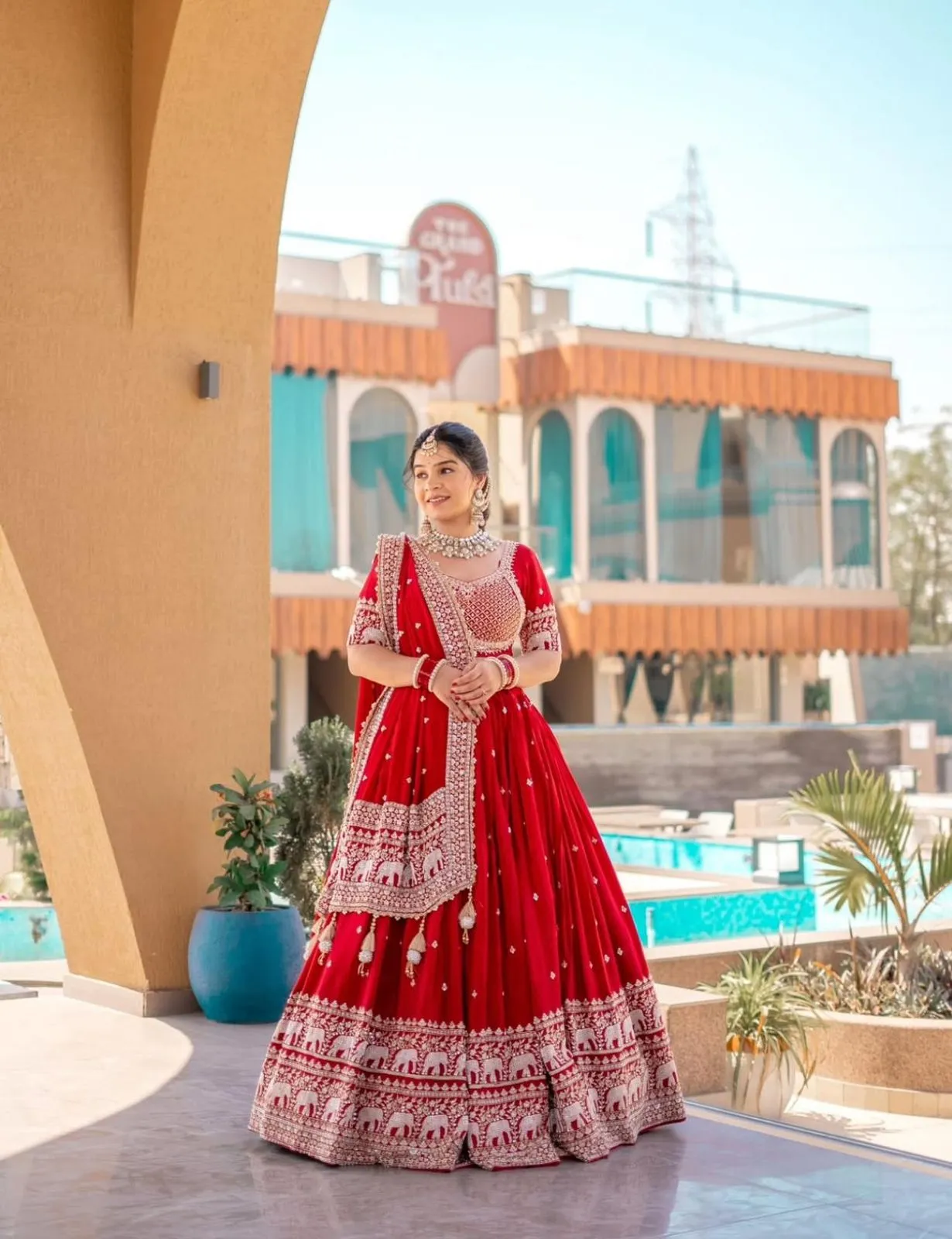 Buy Red Embroidery Lehenga Choli