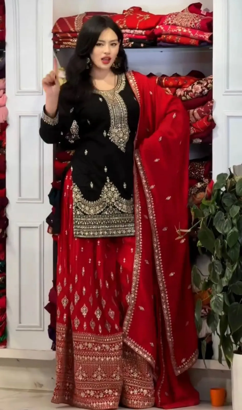 Designer Readymade Top Plazzo &amp; Dupatta Collections