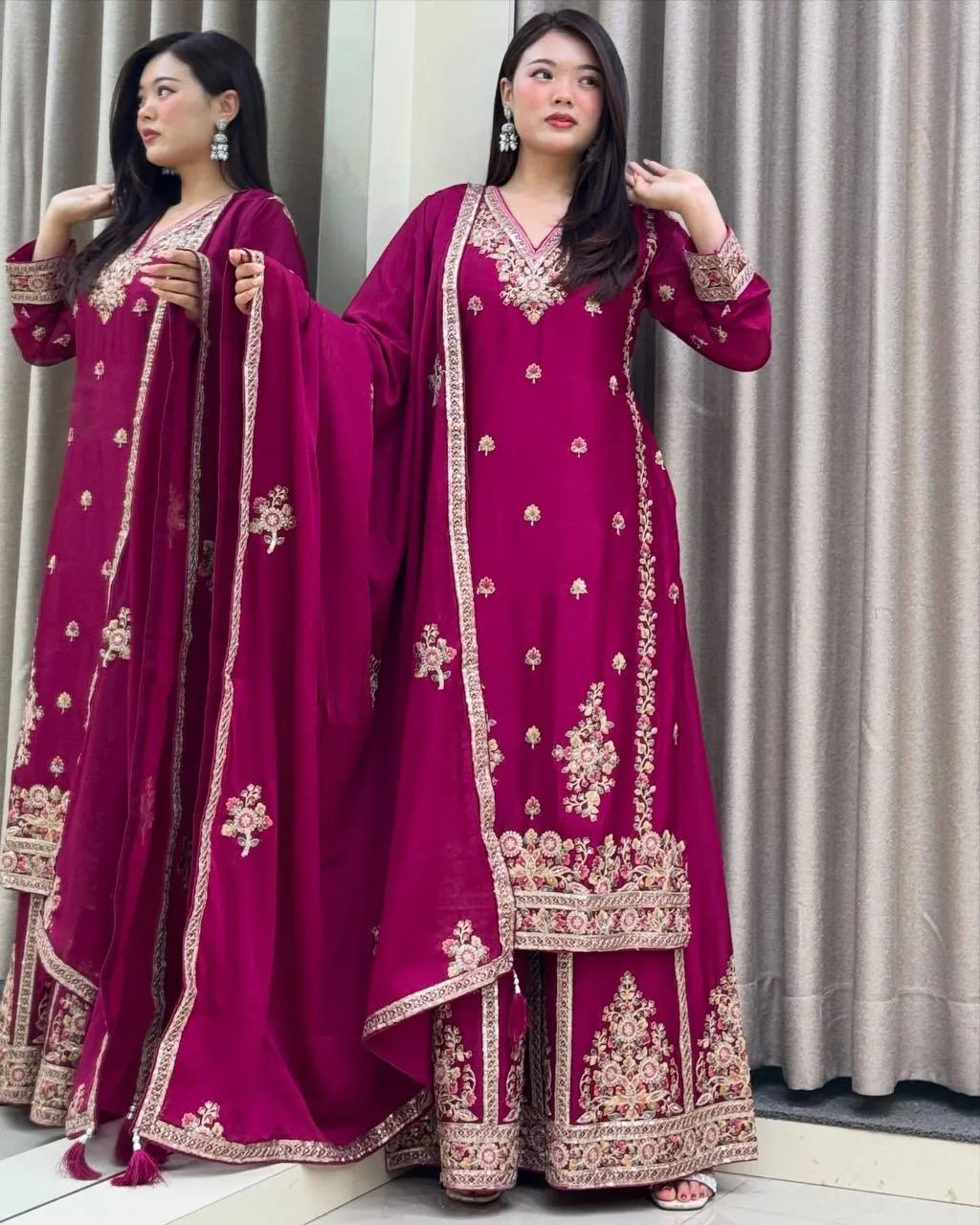 Diwali Special Short Shirt With Plazzo