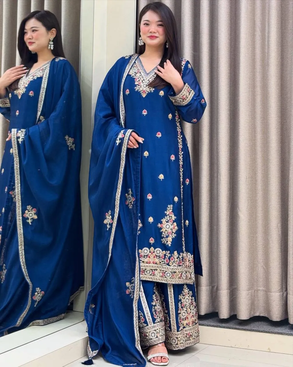 Diwali Special Short Shirt With Plazzo