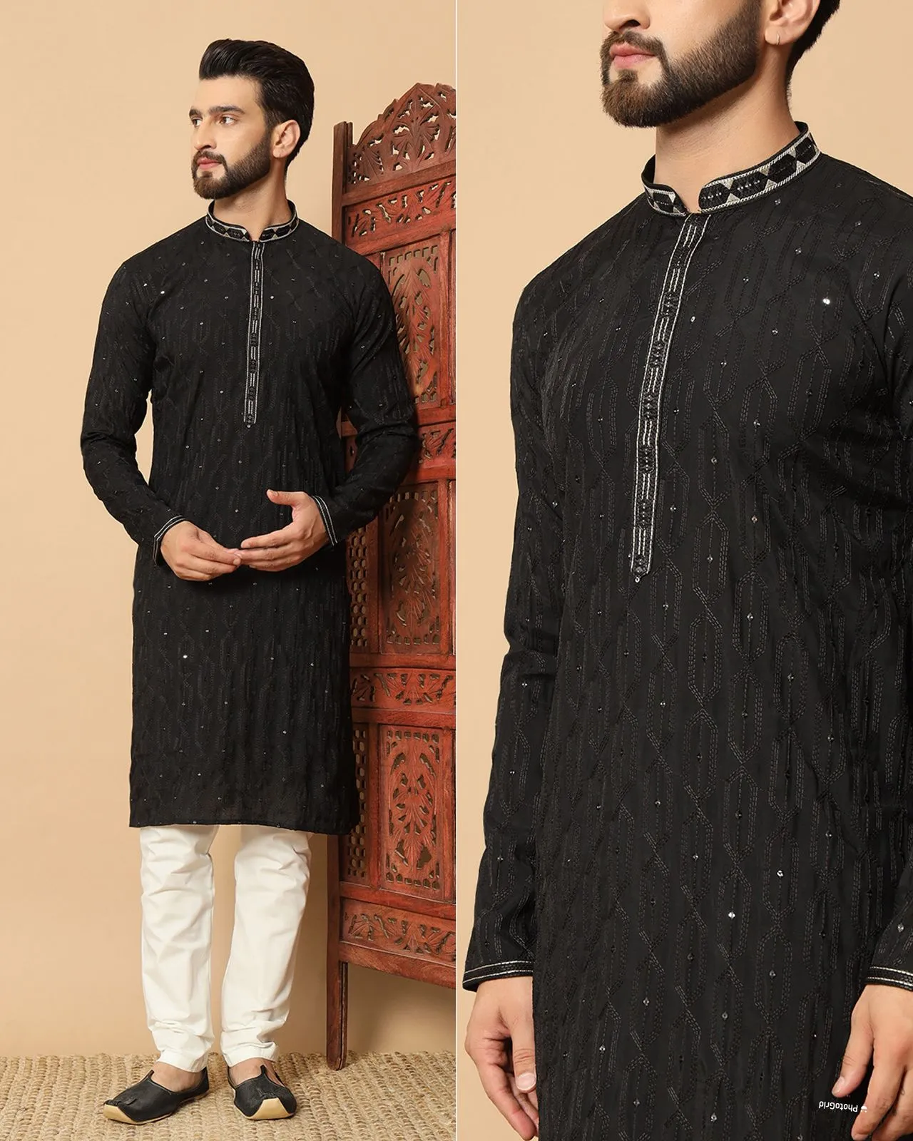 Festive Special Mens Embroidery Kurtas
