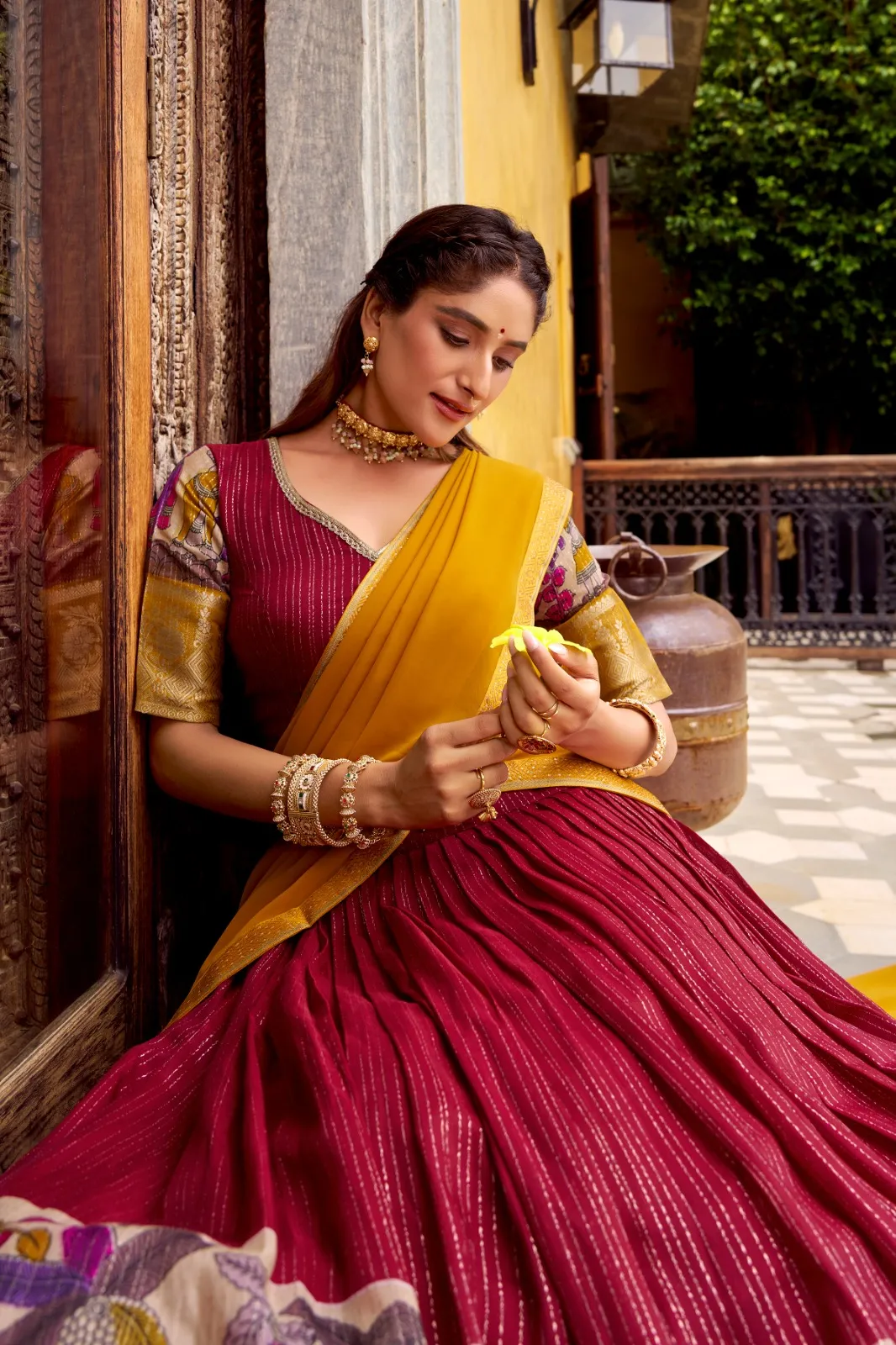 Festive Wear Designer Kalamkari Printed Lehenga Choli