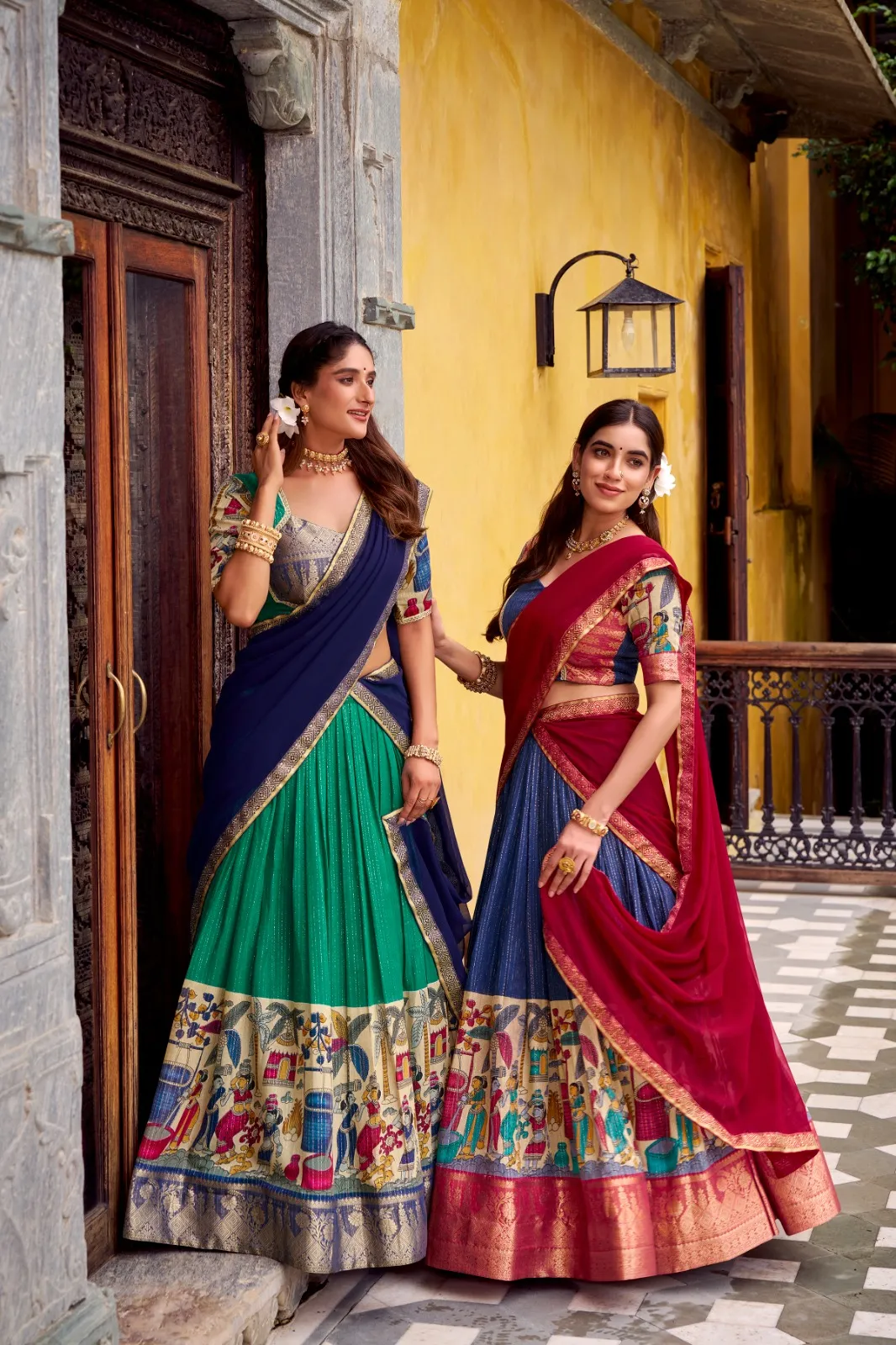 Festive Wear Designer Kalamkari Printed Lehenga Choli