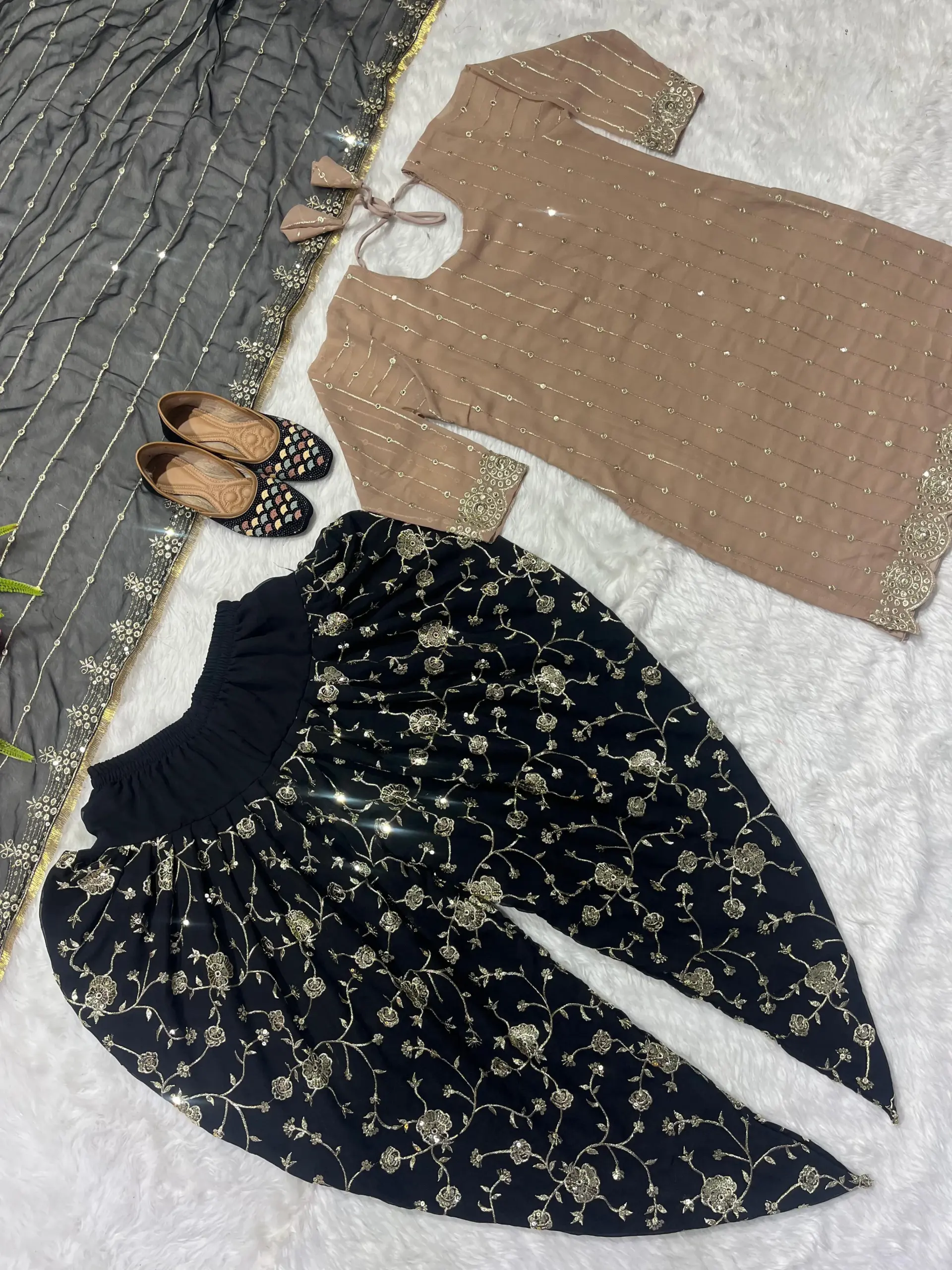 Festive Wear Dhoti Salwar Suit