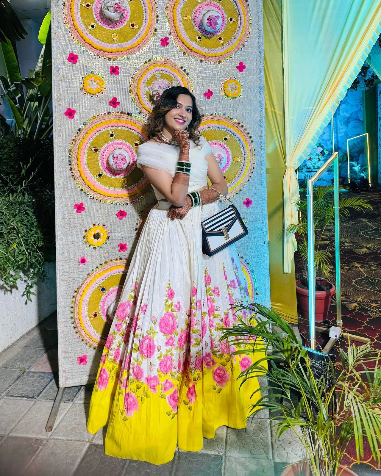 Floral Printed Readymade Lehenga with Fancy Blouse