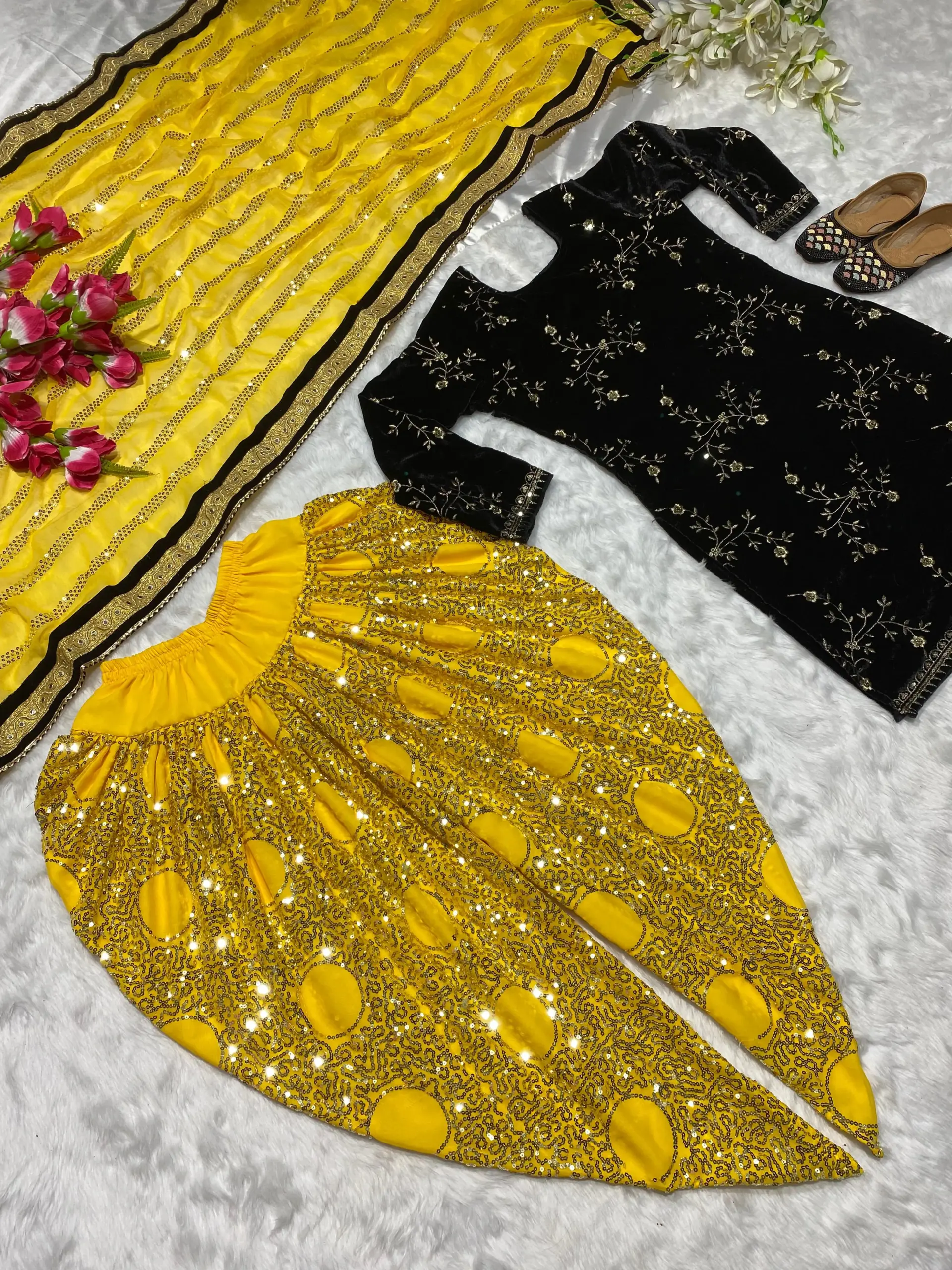 Heavy Embroidery Patiala Salwar Suit