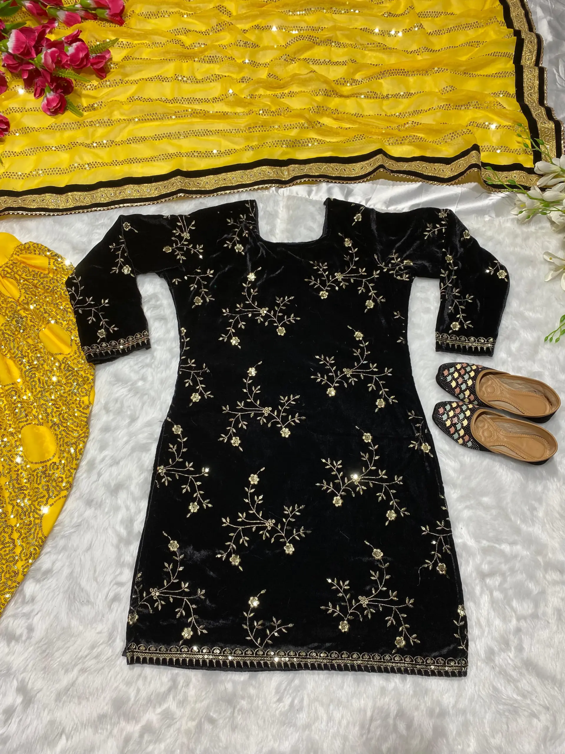 Heavy Embroidery Patiala Salwar Suit