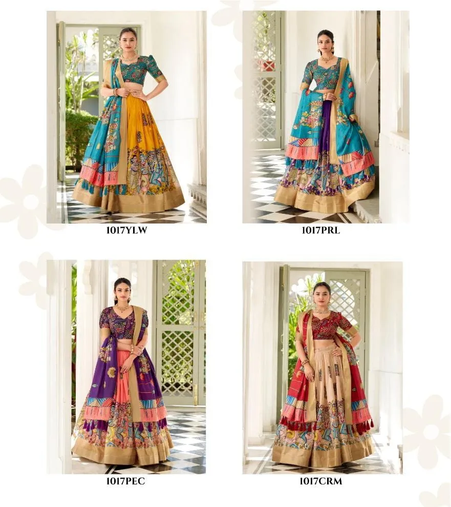 Kalamkari  Printed Lehenga Choli Design