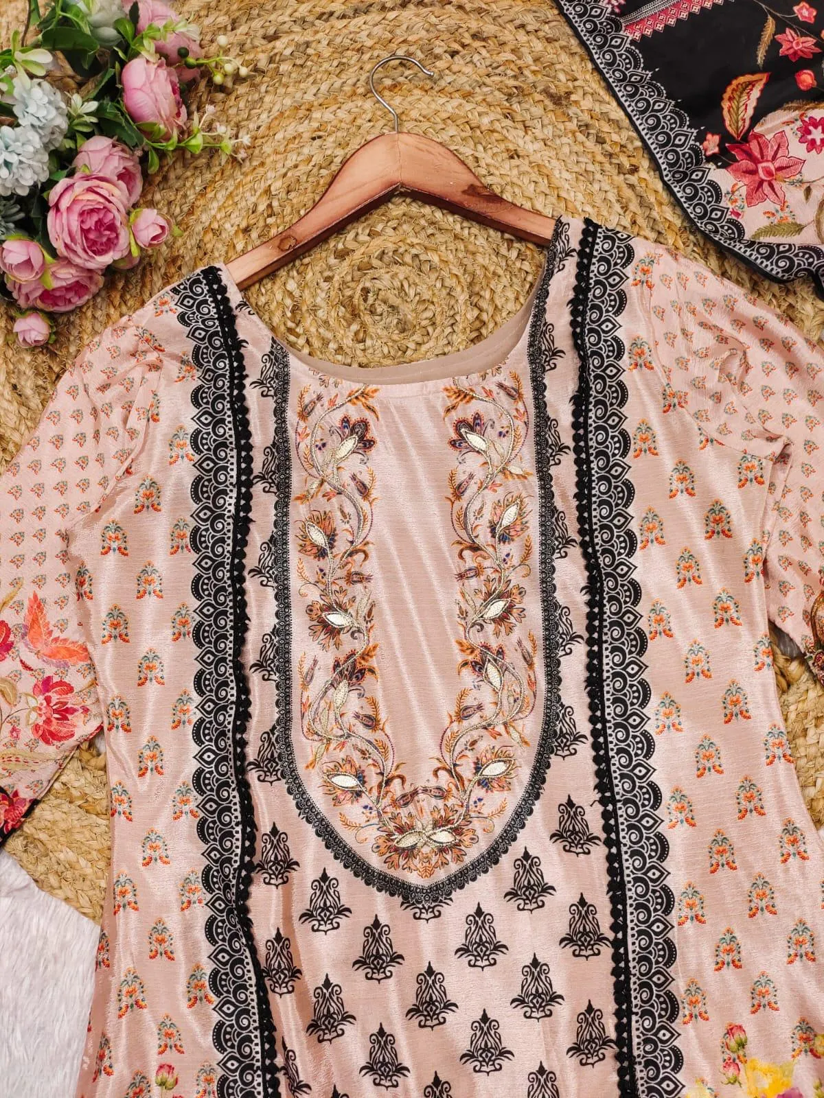 Pakistani Style Printed Anarkali Kurti