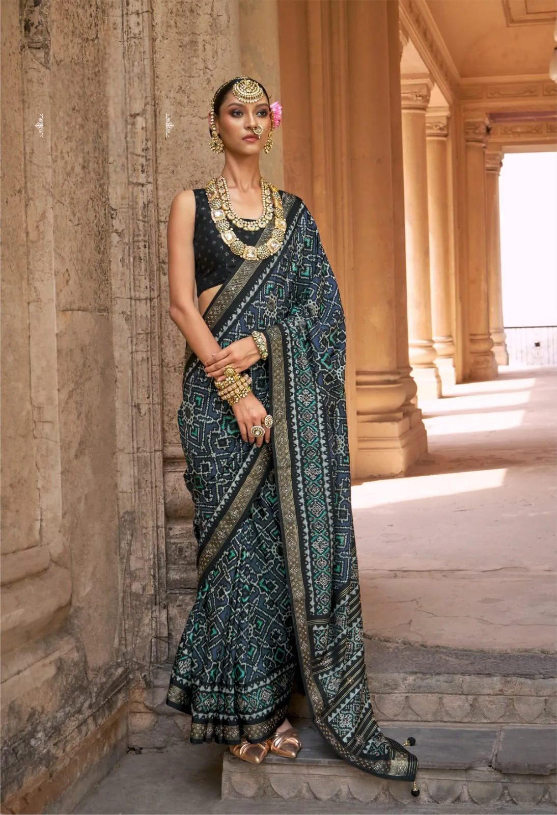 Premium Patola Printed Silk Sarees