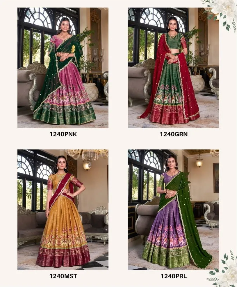 Reasonable Kanchipuram Printed Lehenga Choli