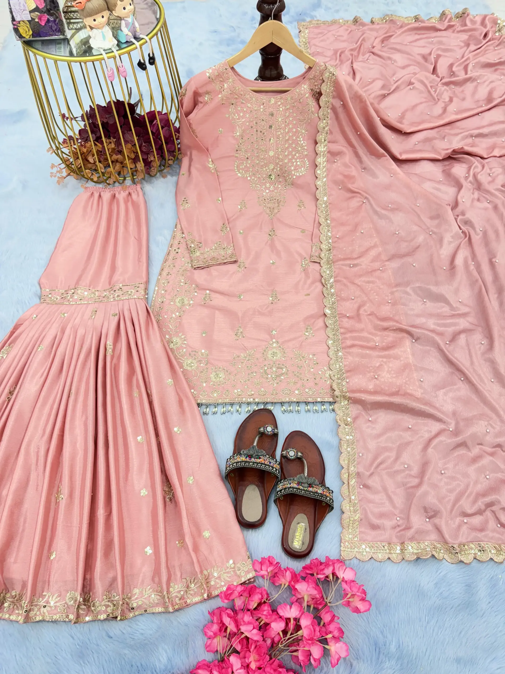 Sangeet Sepcial Readymade Sharara Salwar Suit