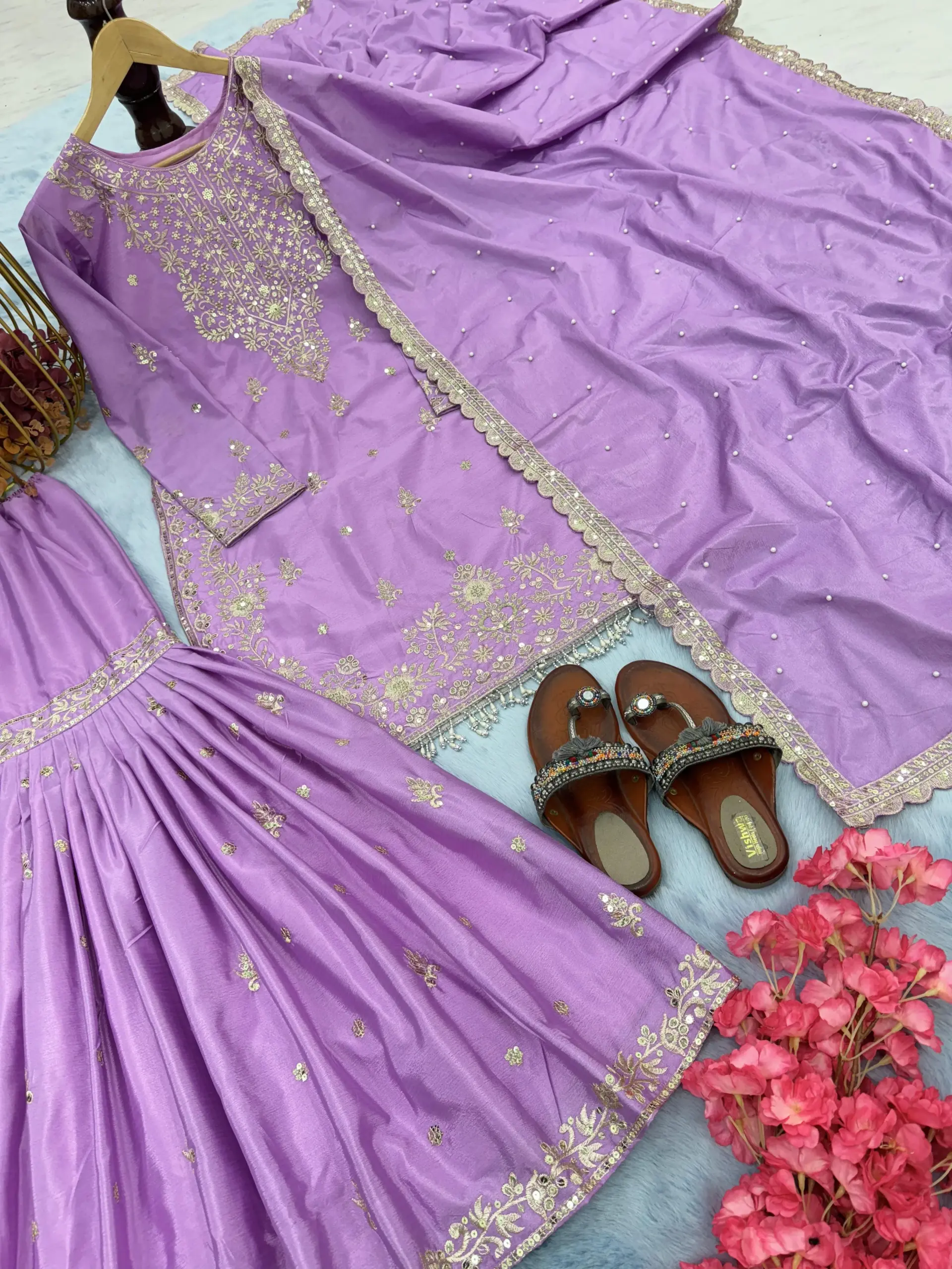 Sangeet Sepcial Readymade Sharara Salwar Suit