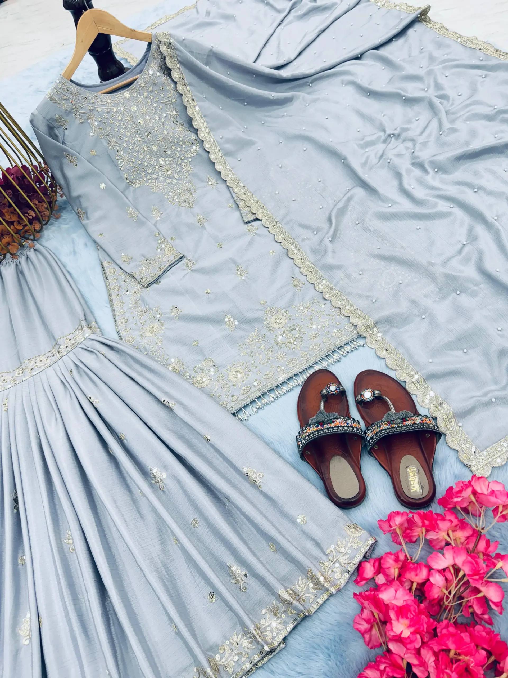 Sangeet Sepcial Readymade Sharara Salwar Suit