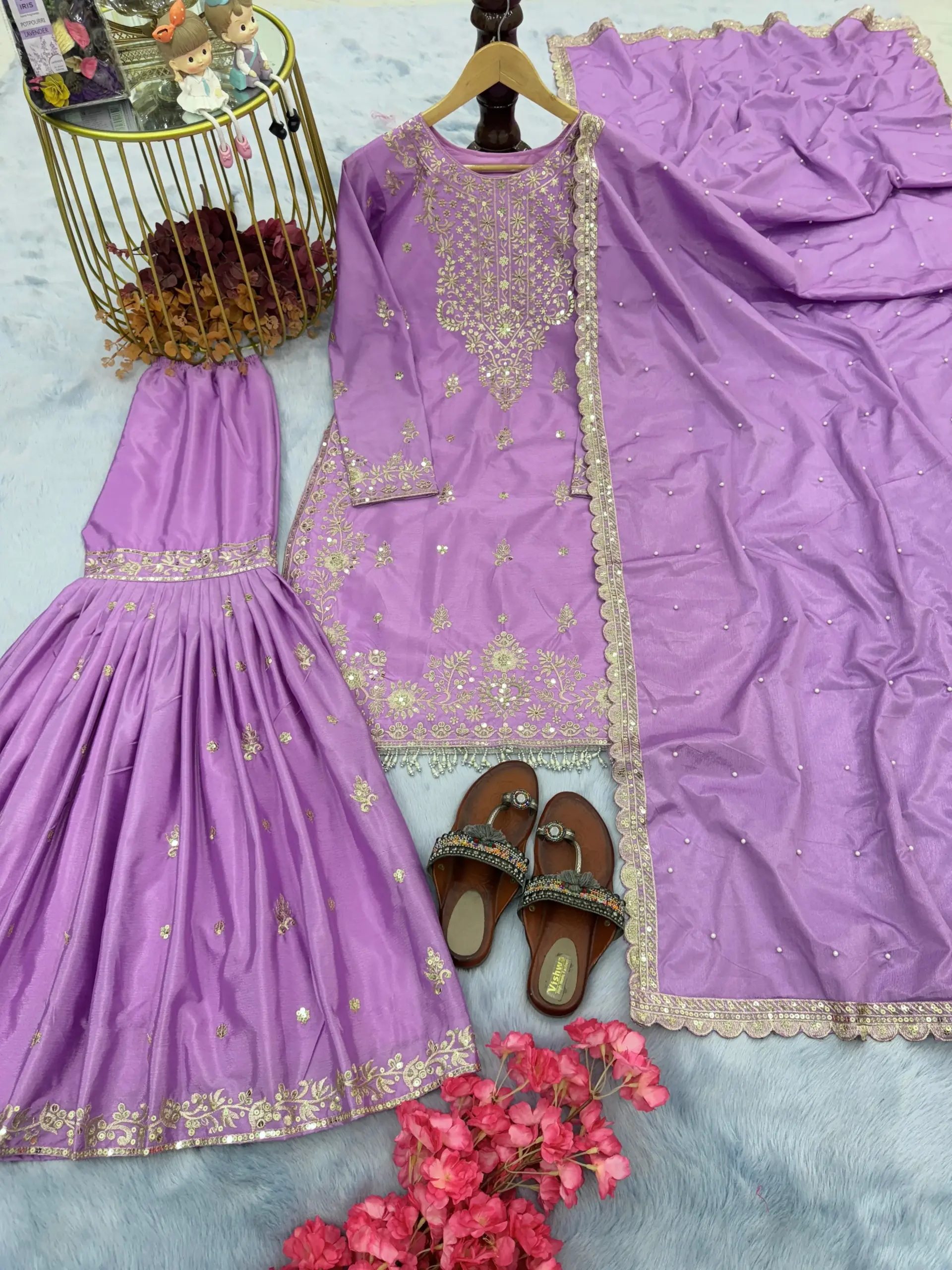 Sangeet Sepcial Readymade Sharara Salwar Suit