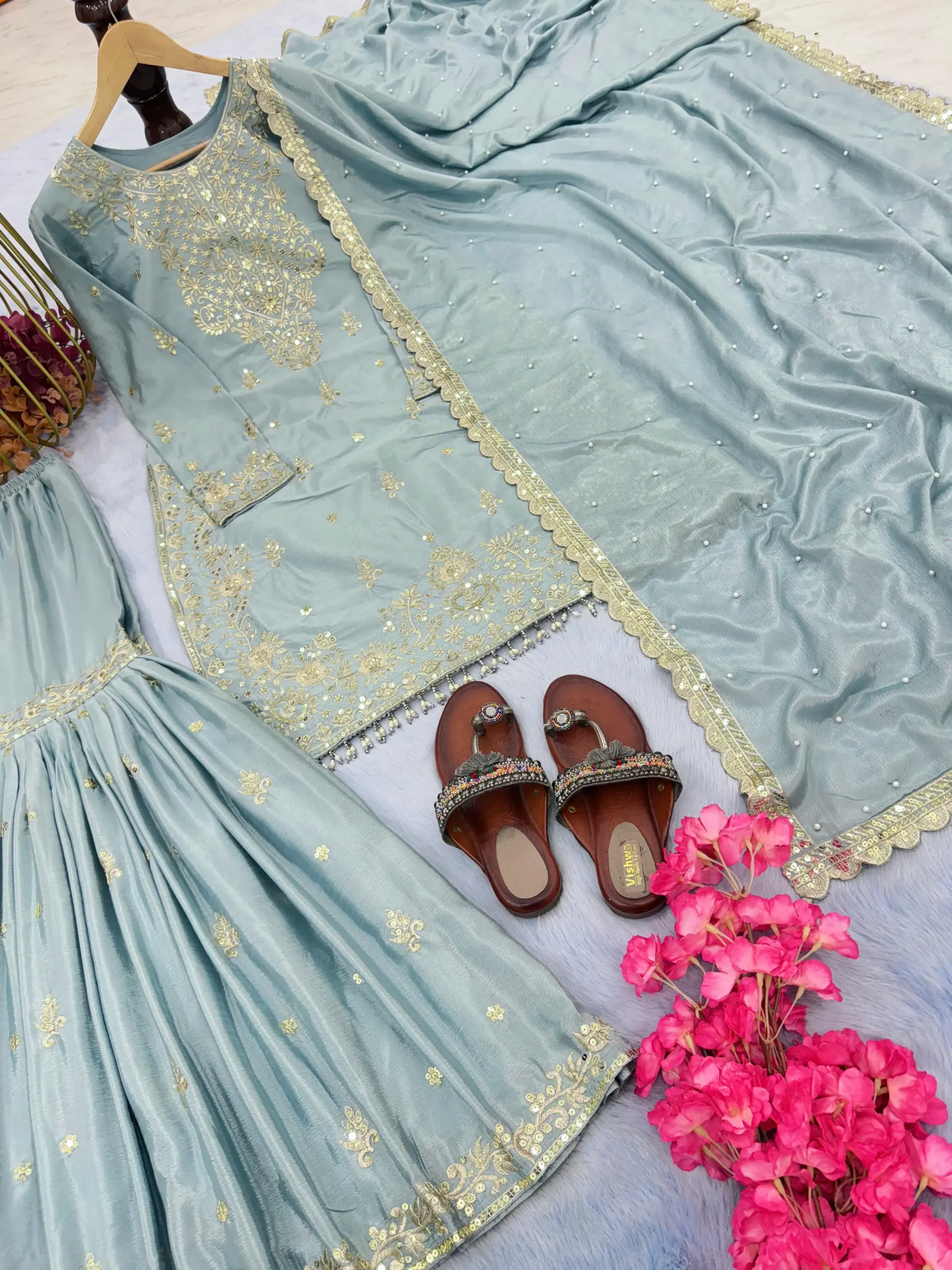 Sangeet Sepcial Readymade Sharara Salwar Suit