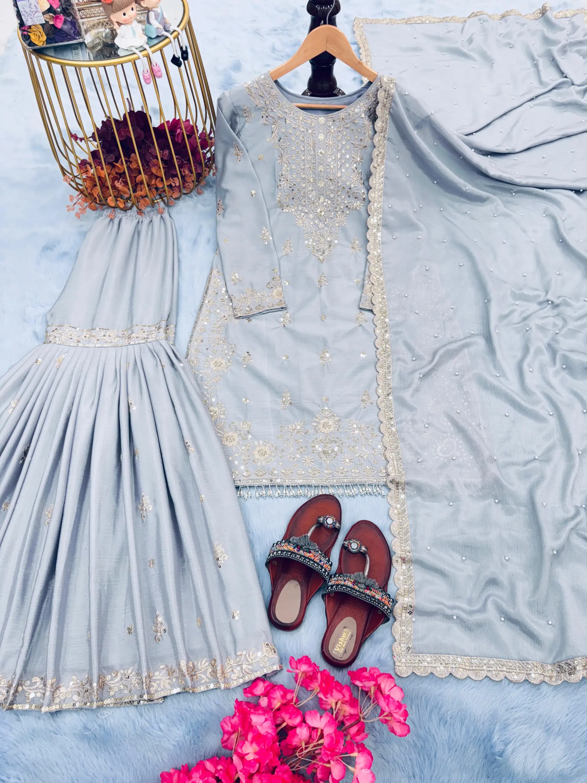 Sangeet Sepcial Readymade Sharara Salwar Suit