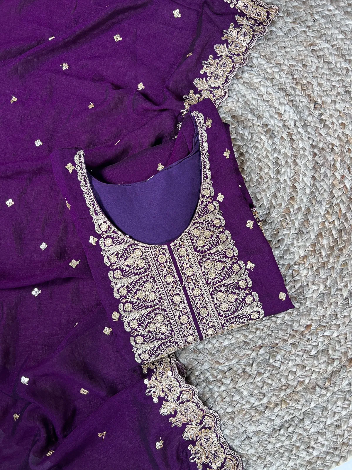 Sangeet Special Purple Color Readymade Dress