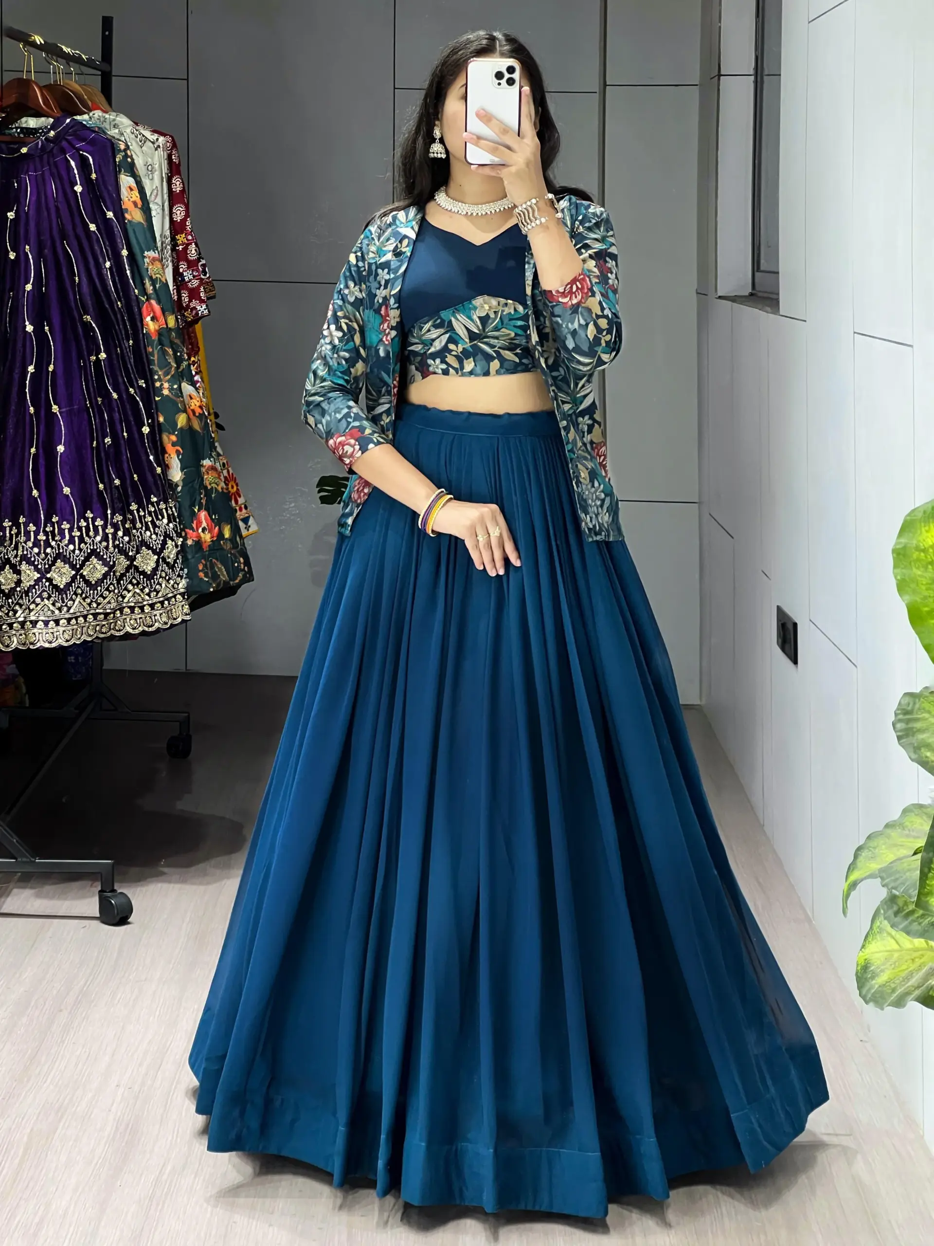 Sangeet Special Readymade Lehenga Choli with Koti