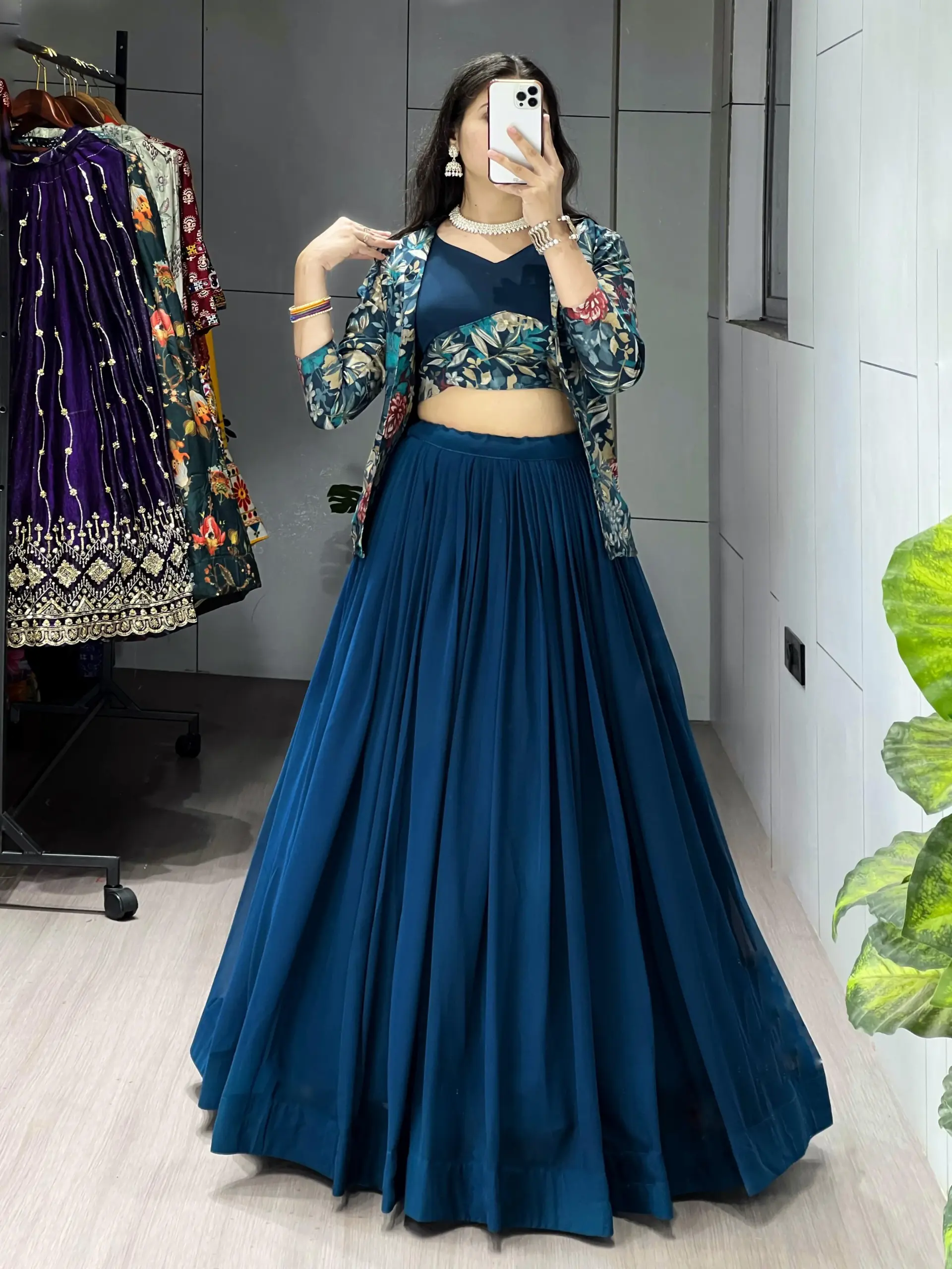 Sangeet Special Readymade Lehenga Choli with Koti