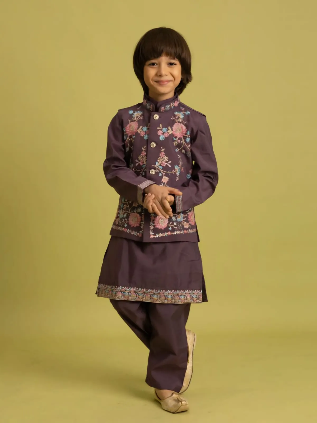 Small Boys Kurta Pajama with Koti