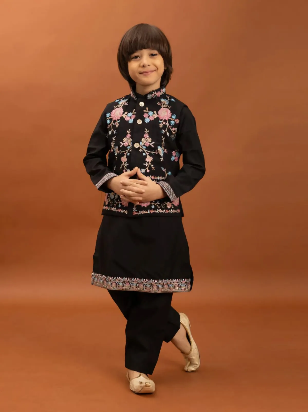 Small Boys Kurta Pajama with Koti