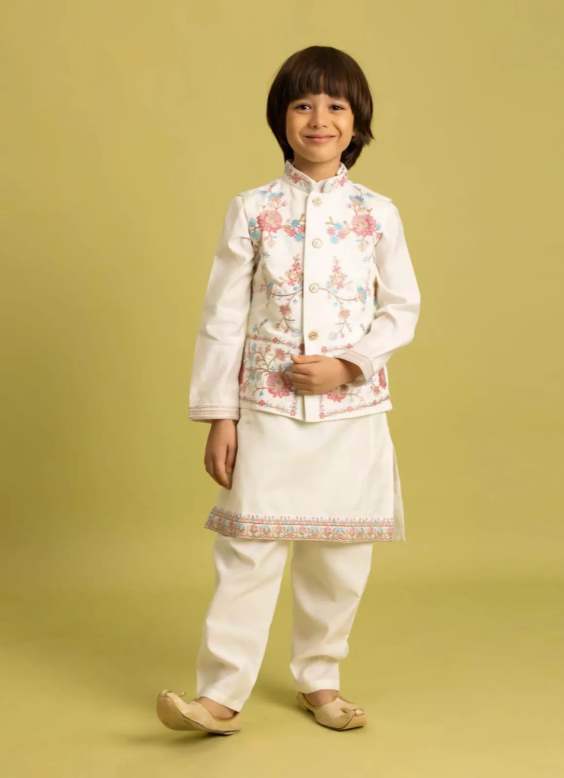 Small Boys Kurta Pajama with Koti