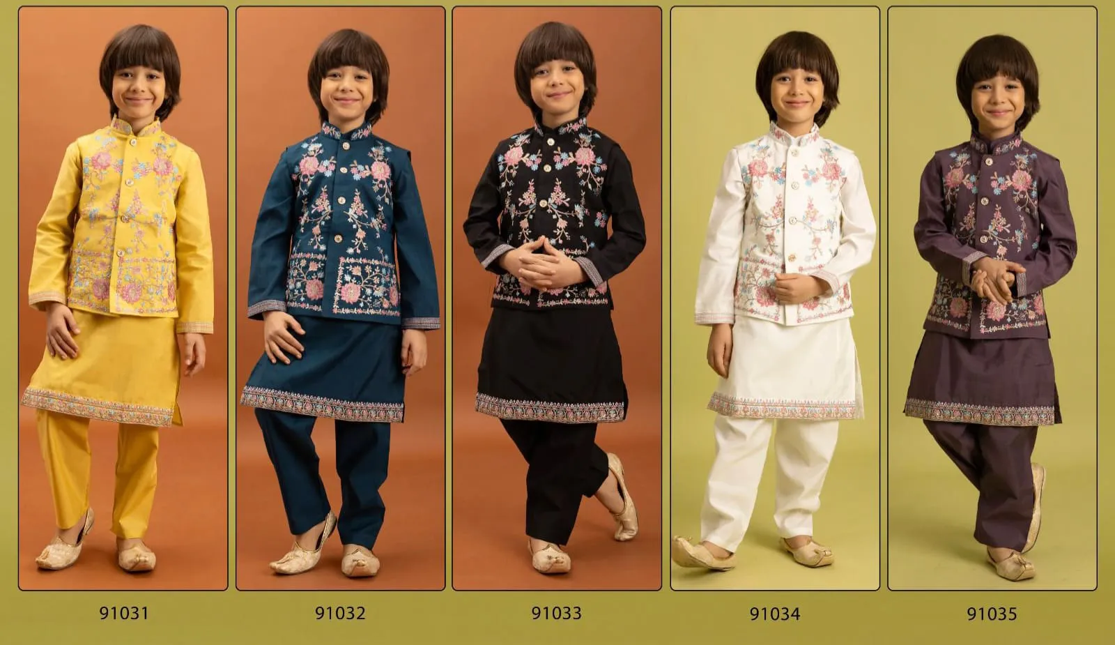 Small Boys Kurta Pajama with Koti