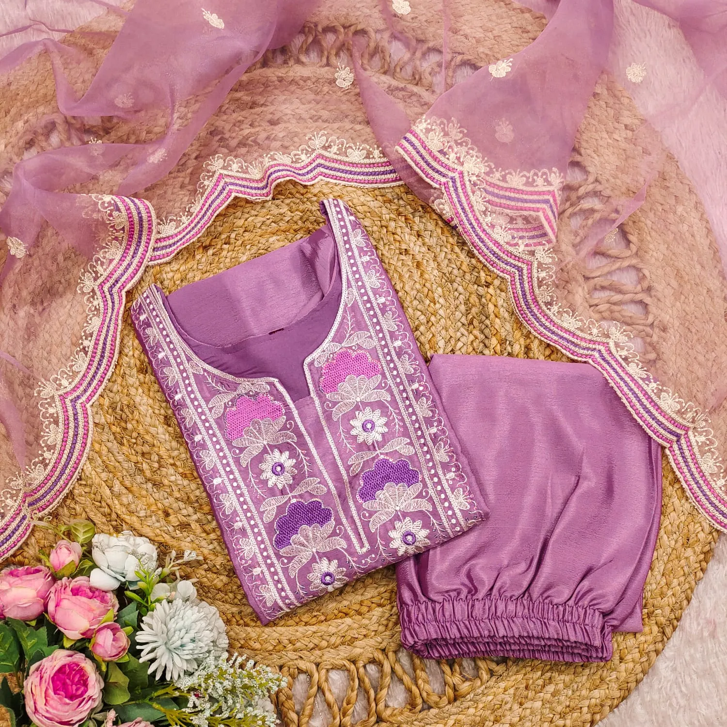 Stylish 3 Piece Kurtis Set