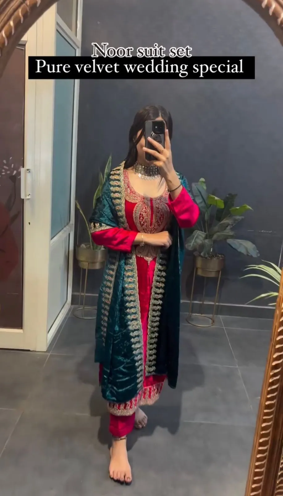 Velvet Wedding Straight Suit
