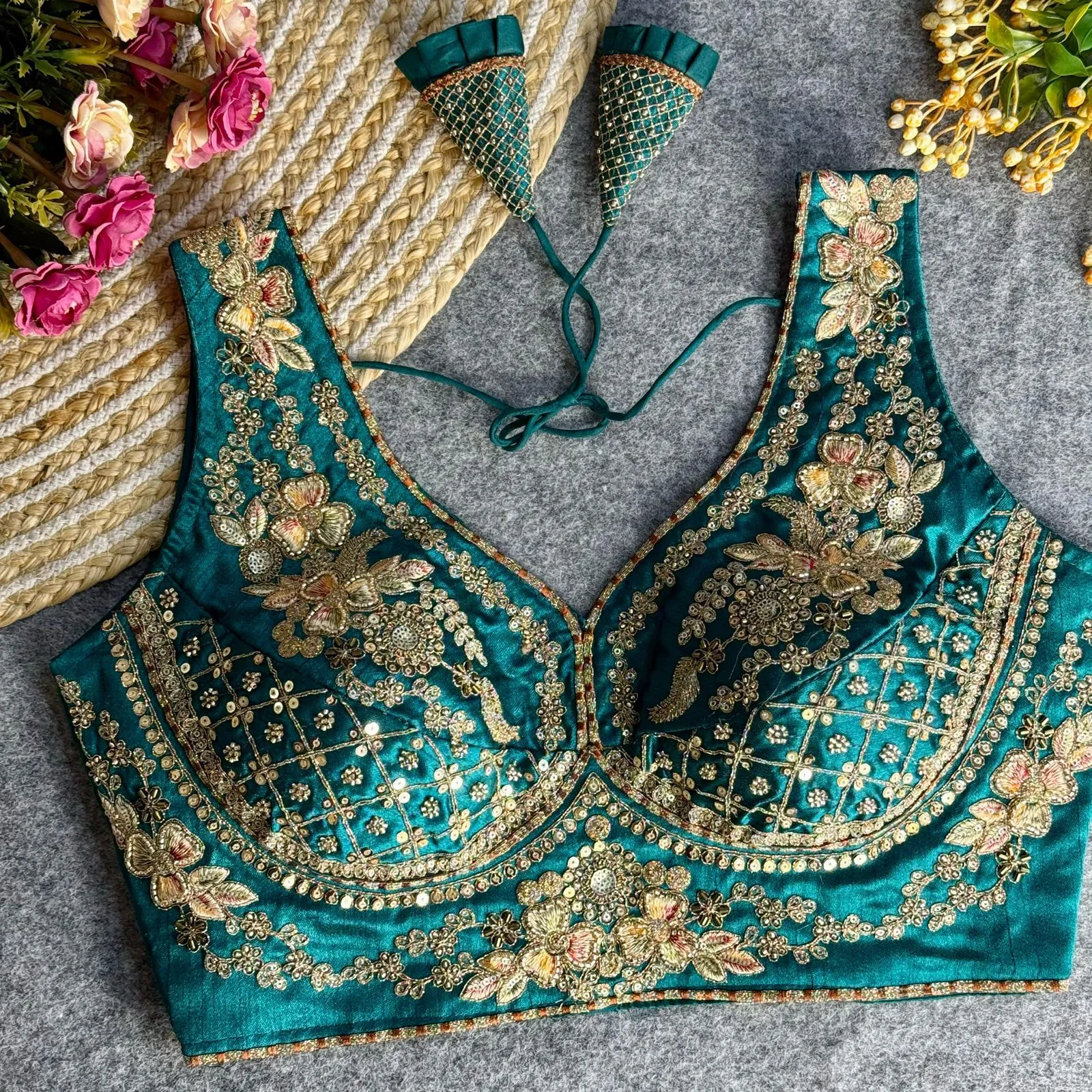 Wedding Special Readymade Embroidery Blouse