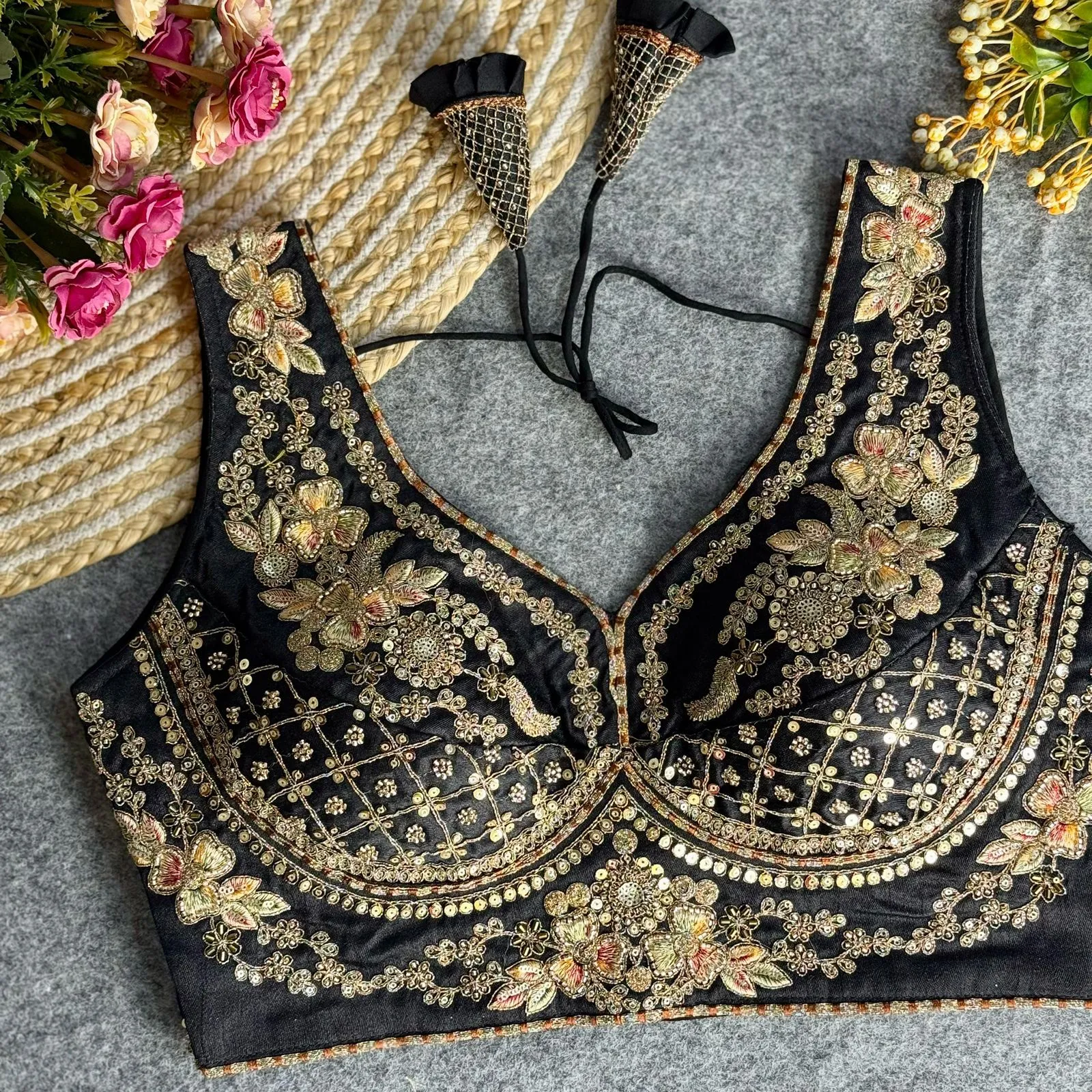 Wedding Special Readymade Embroidery Blouse
