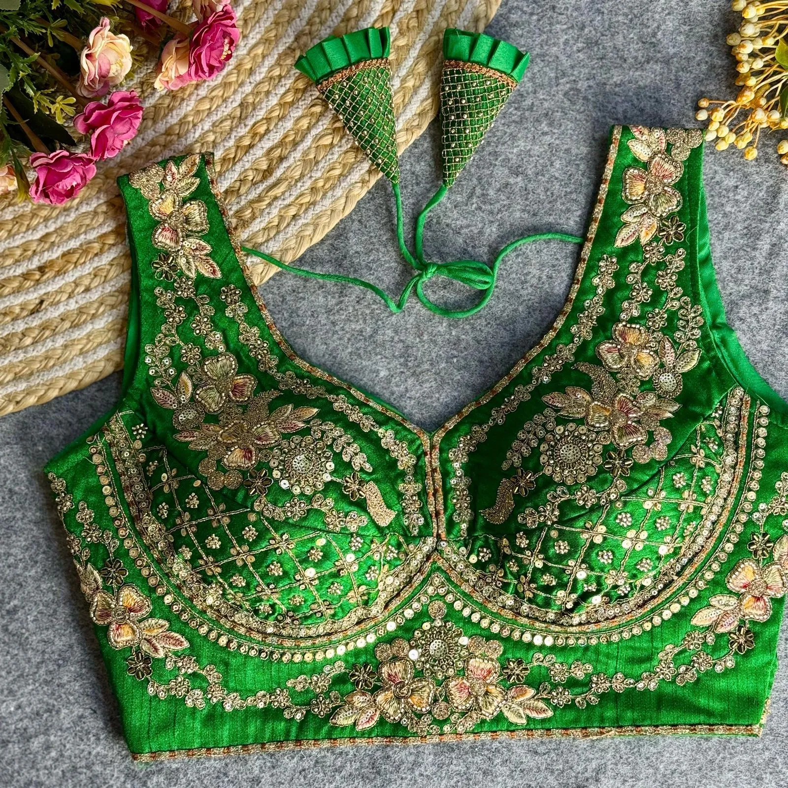 Wedding Special Readymade Embroidery Blouse