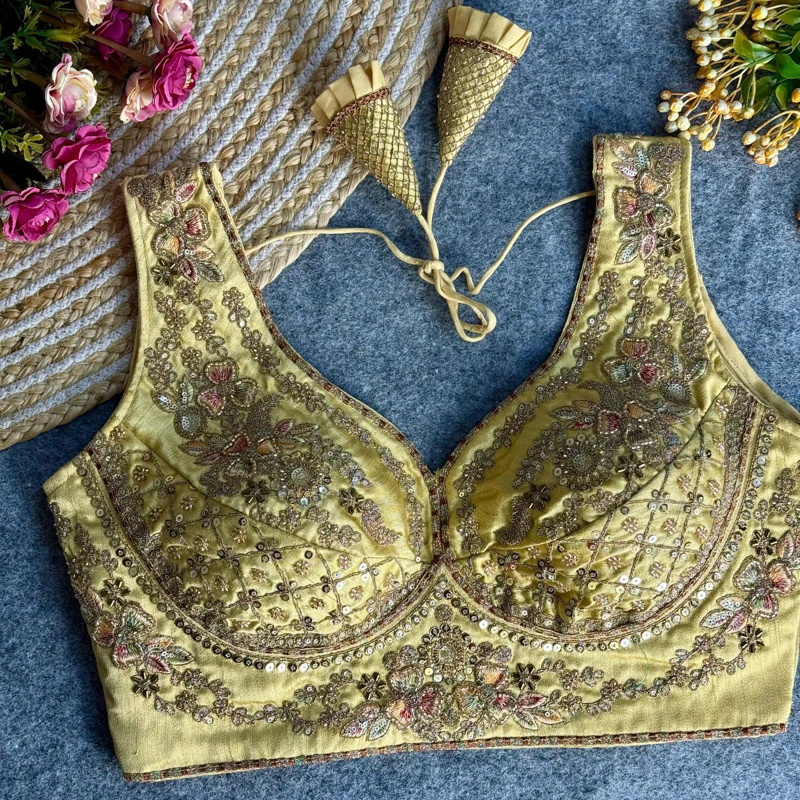 Wedding Special Readymade Embroidery Blouse