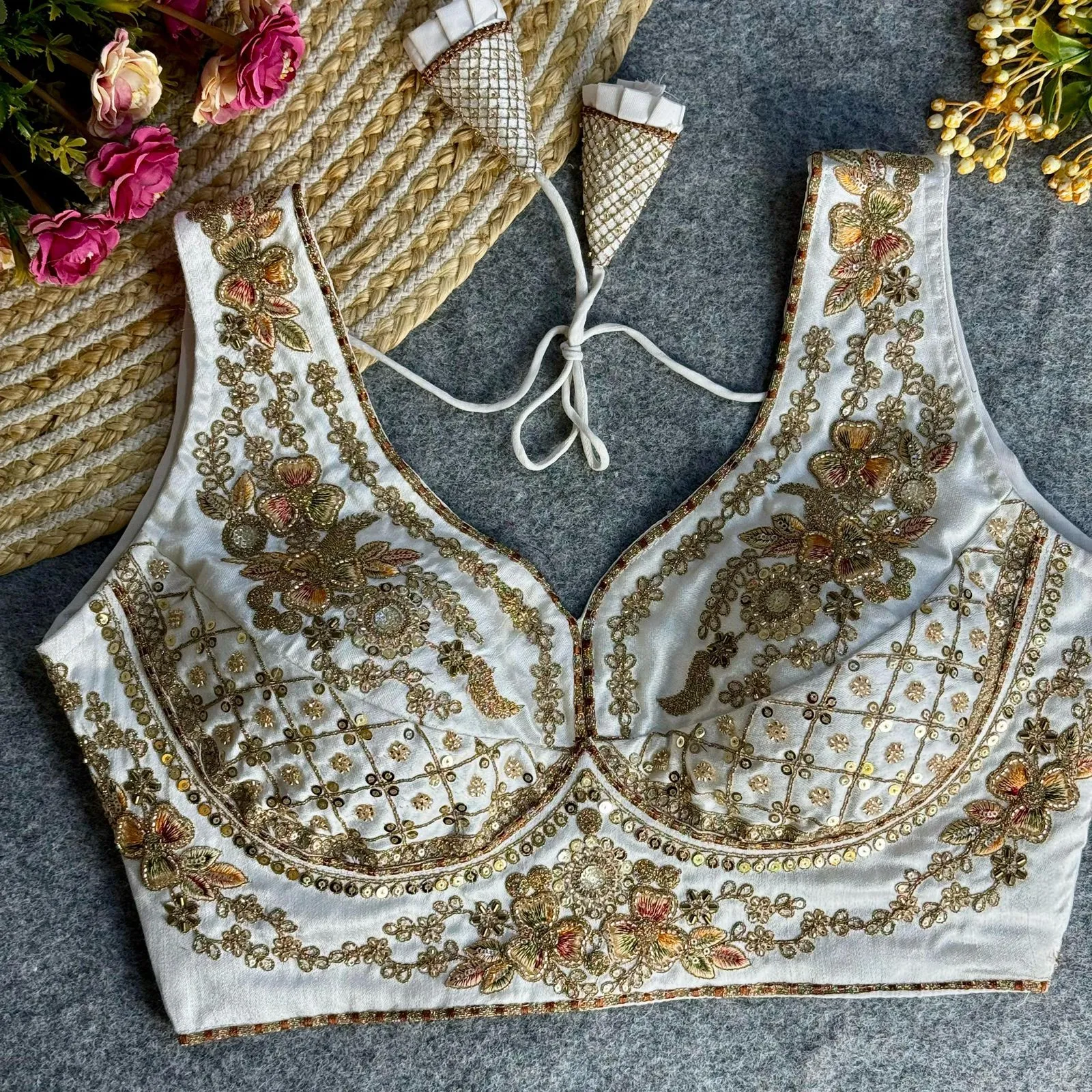 Wedding Special Readymade Embroidery Blouse