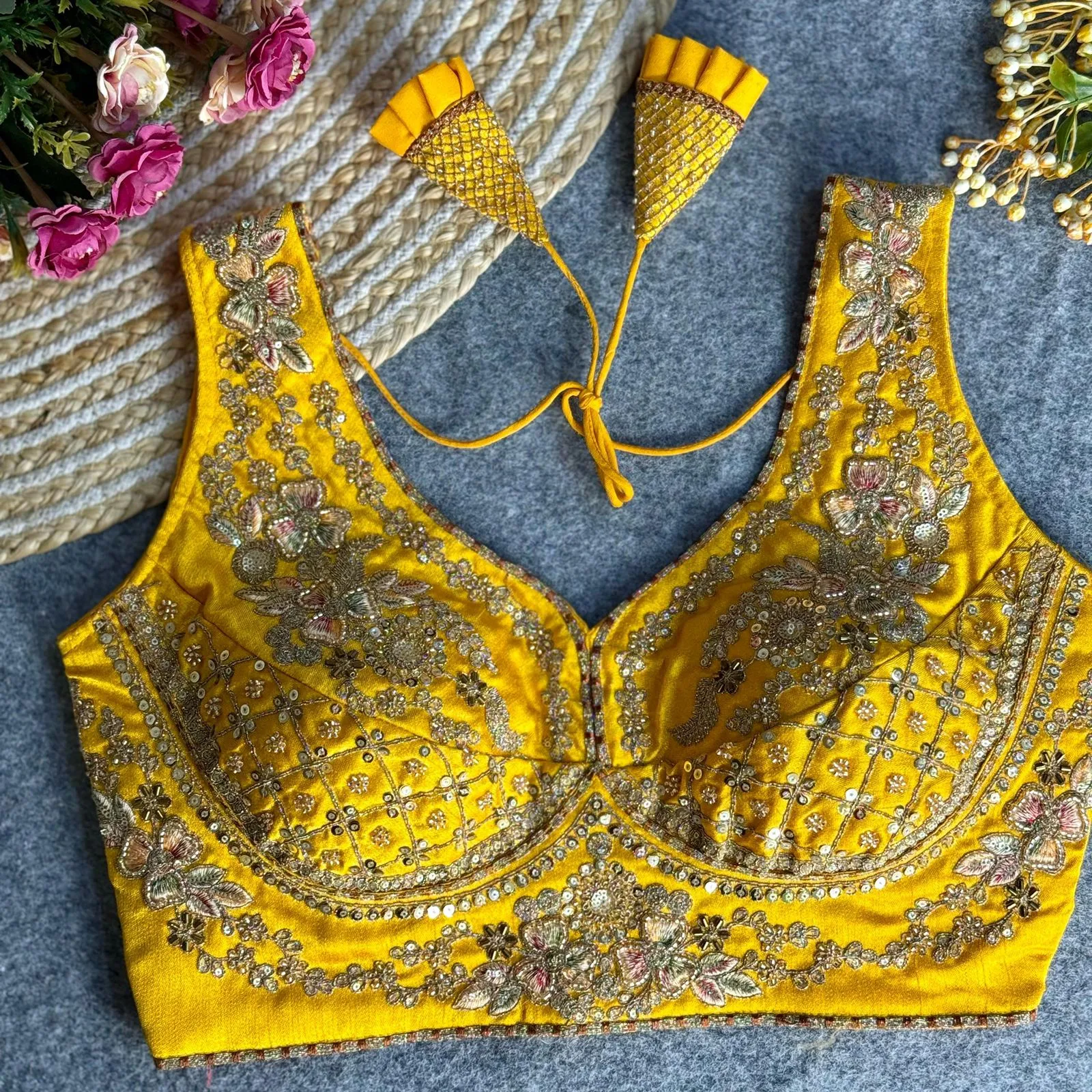 Wedding Special Readymade Embroidery Blouse