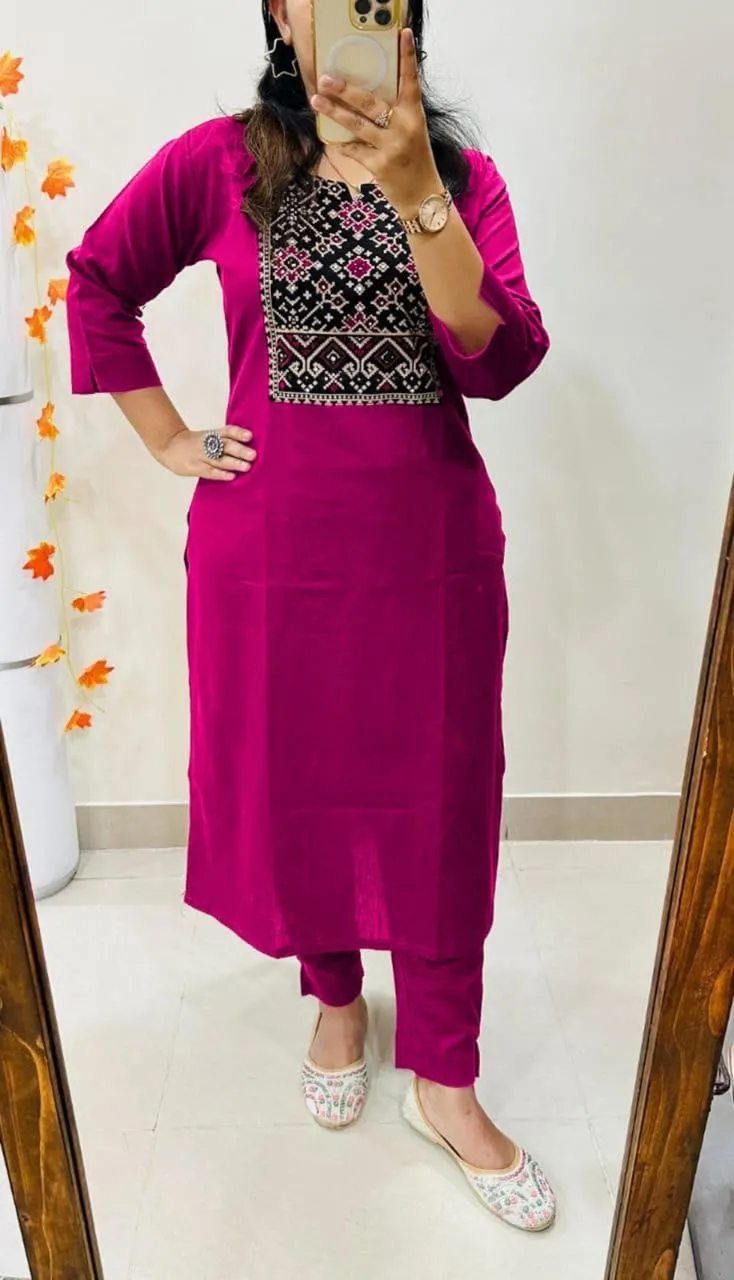 Big Size Kurti Pant Set