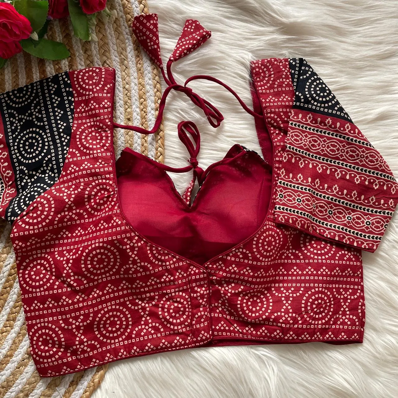 Buy Ajrakh Printed Blouse