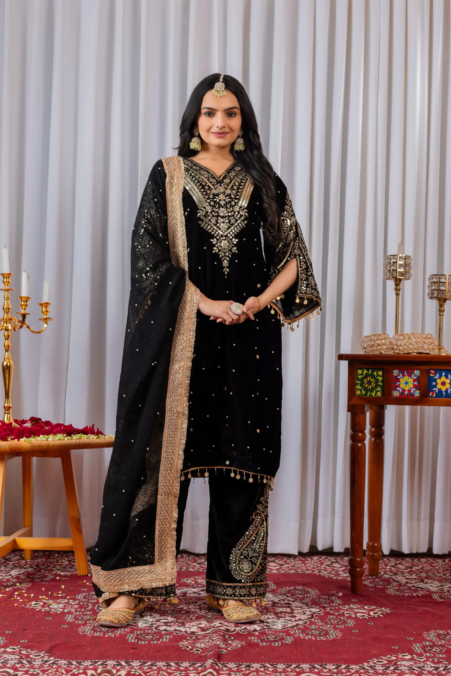 Buy Black Velvet Suit For Wedding