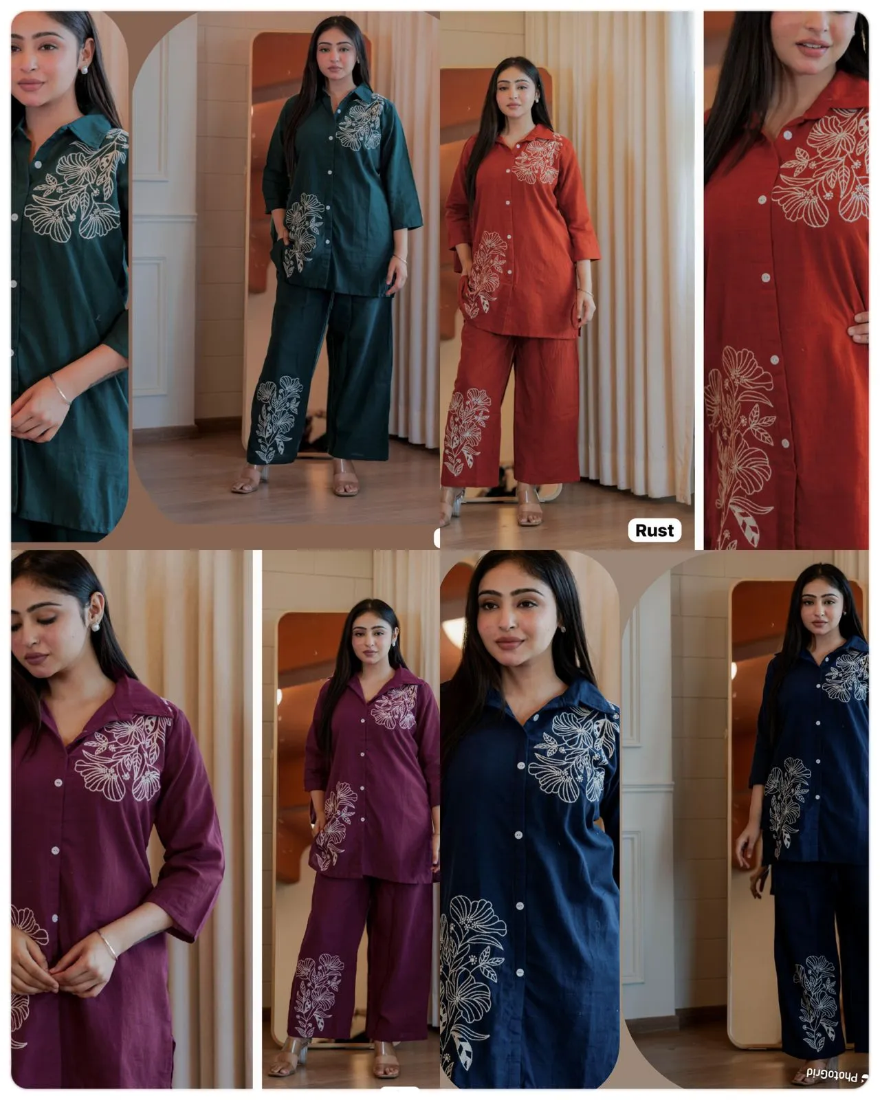 Buy Fancy Embroidered Co ord Sets
