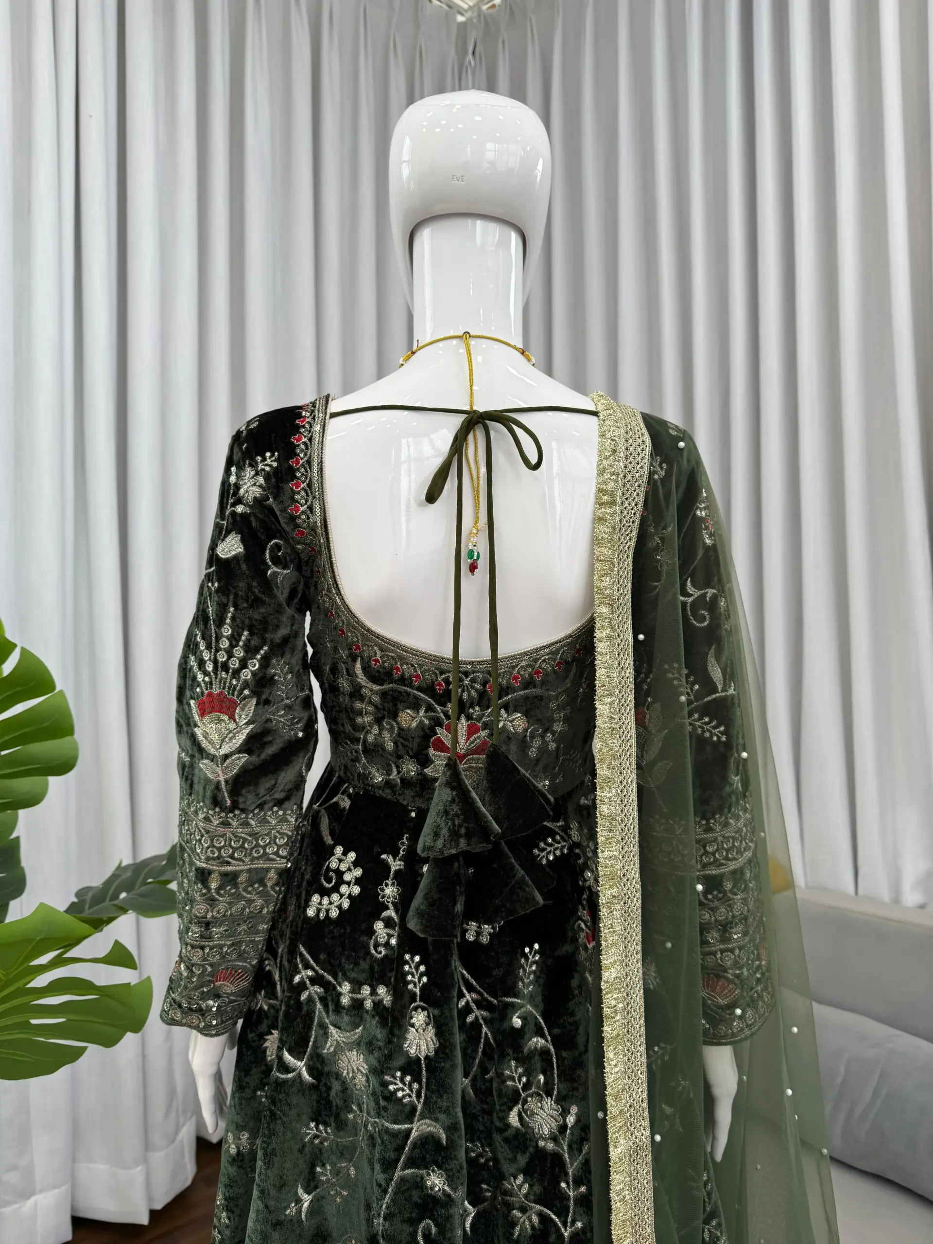 Buy Winter Velvet Anarkali Suit Under 2500